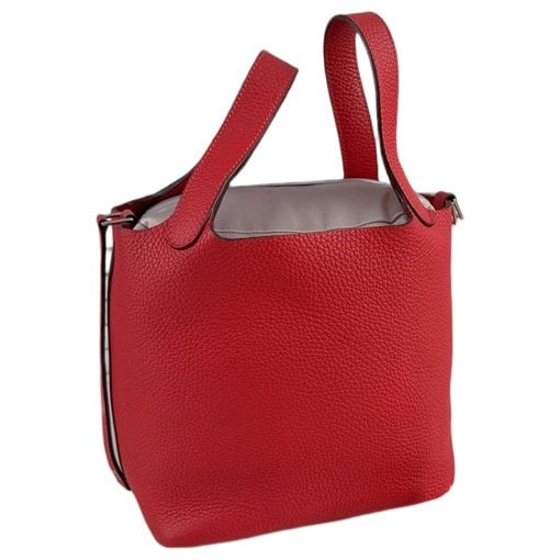 Picotin leather tote
