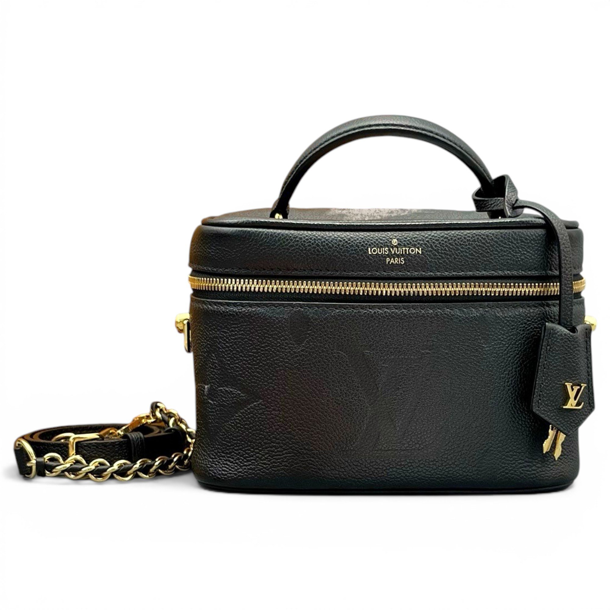 Vanity leather handbag