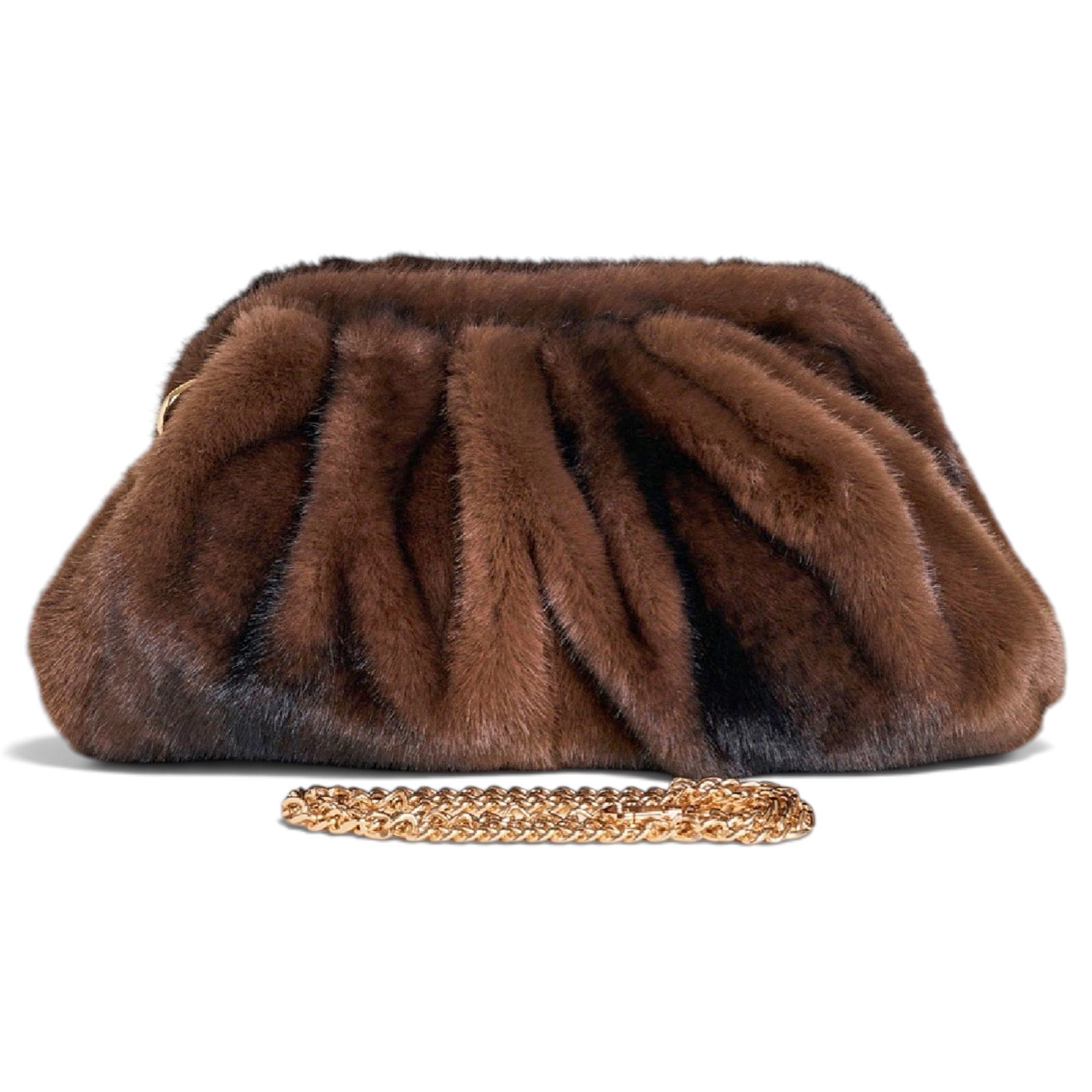 Faux fur handbag