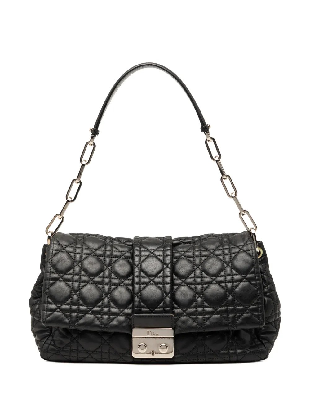 2010 Lambskin Cannage New Lock shoulder bag