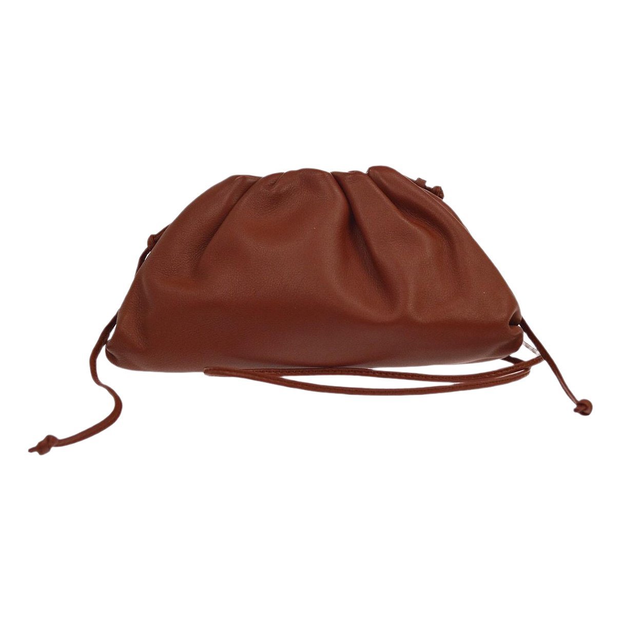 Pouch leather clutch bag