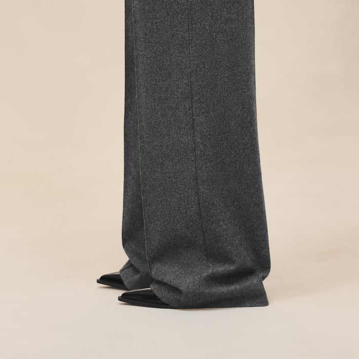 Gris Mica High-waisted Pants