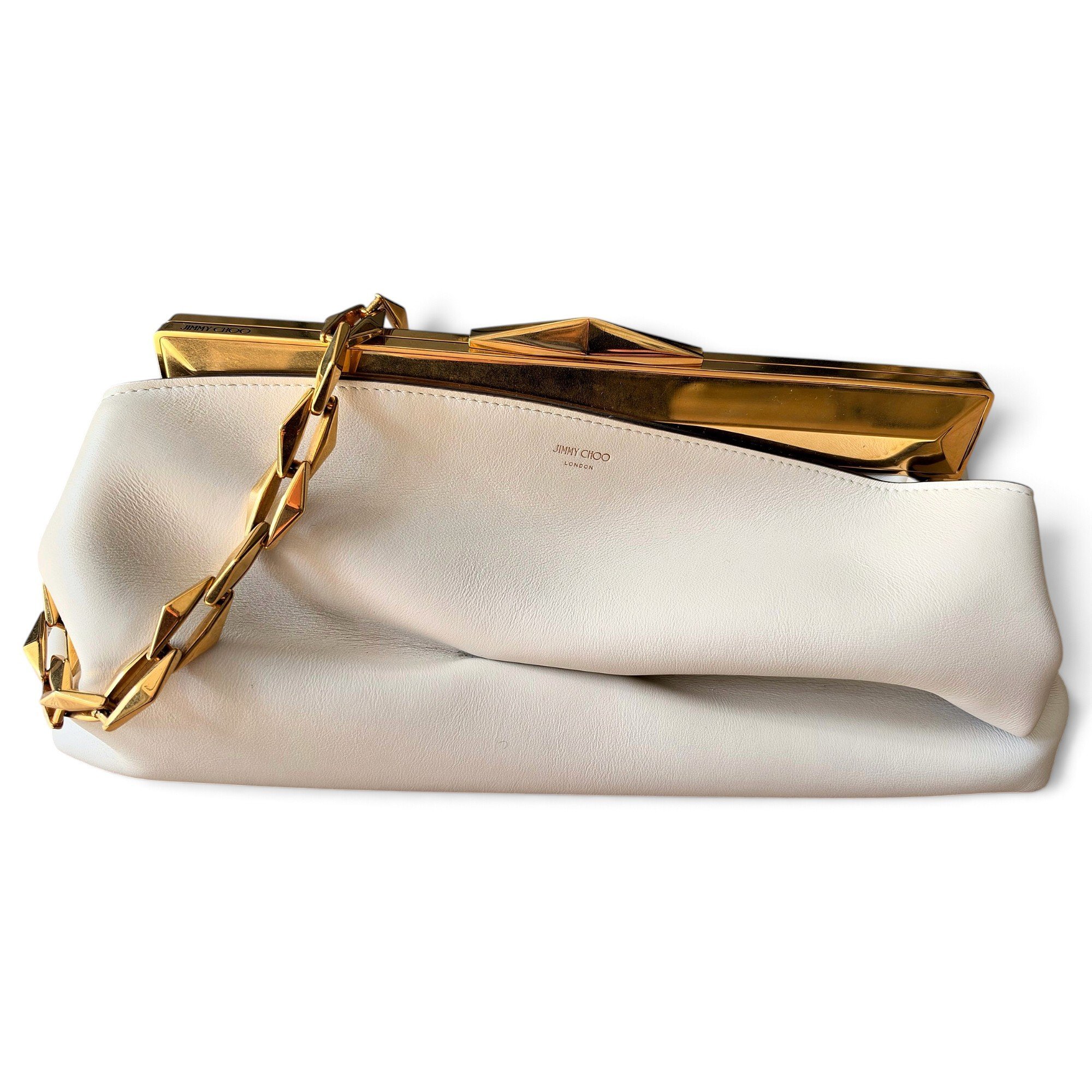 Leather clutch bag