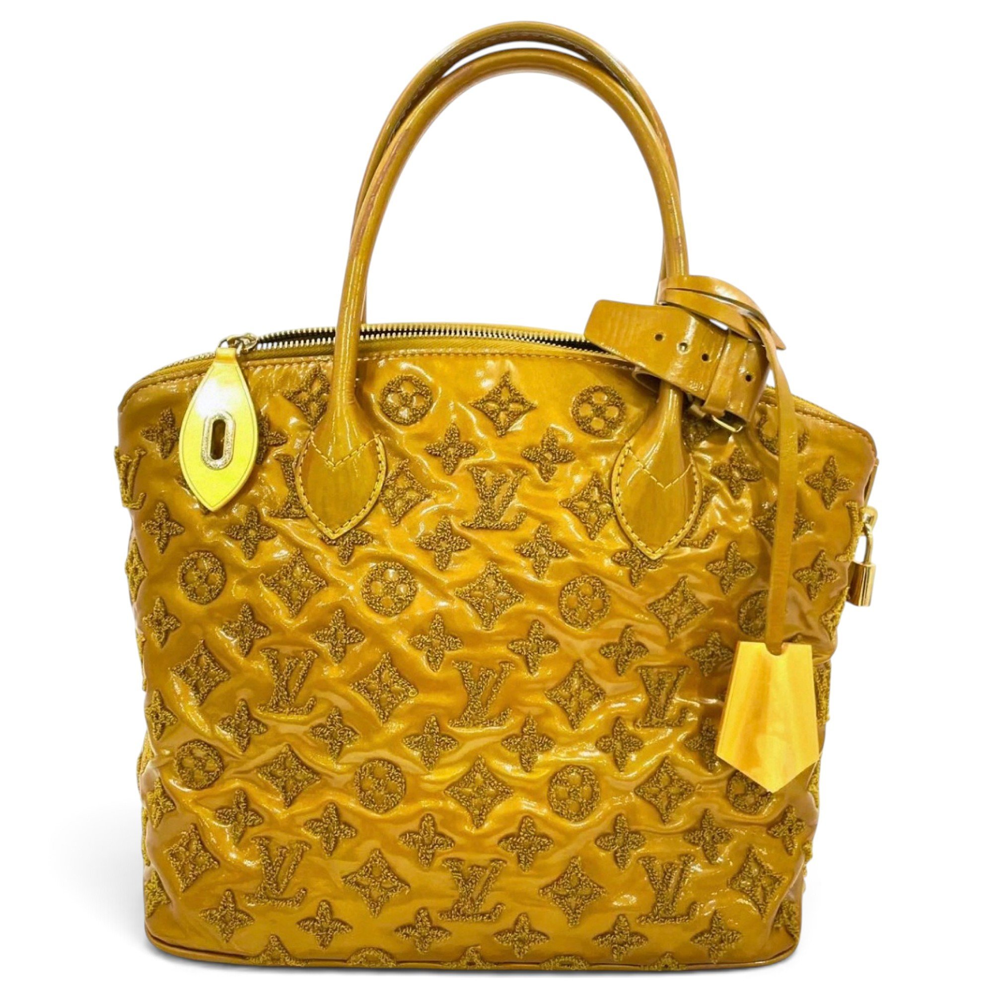 Lockit leather tote