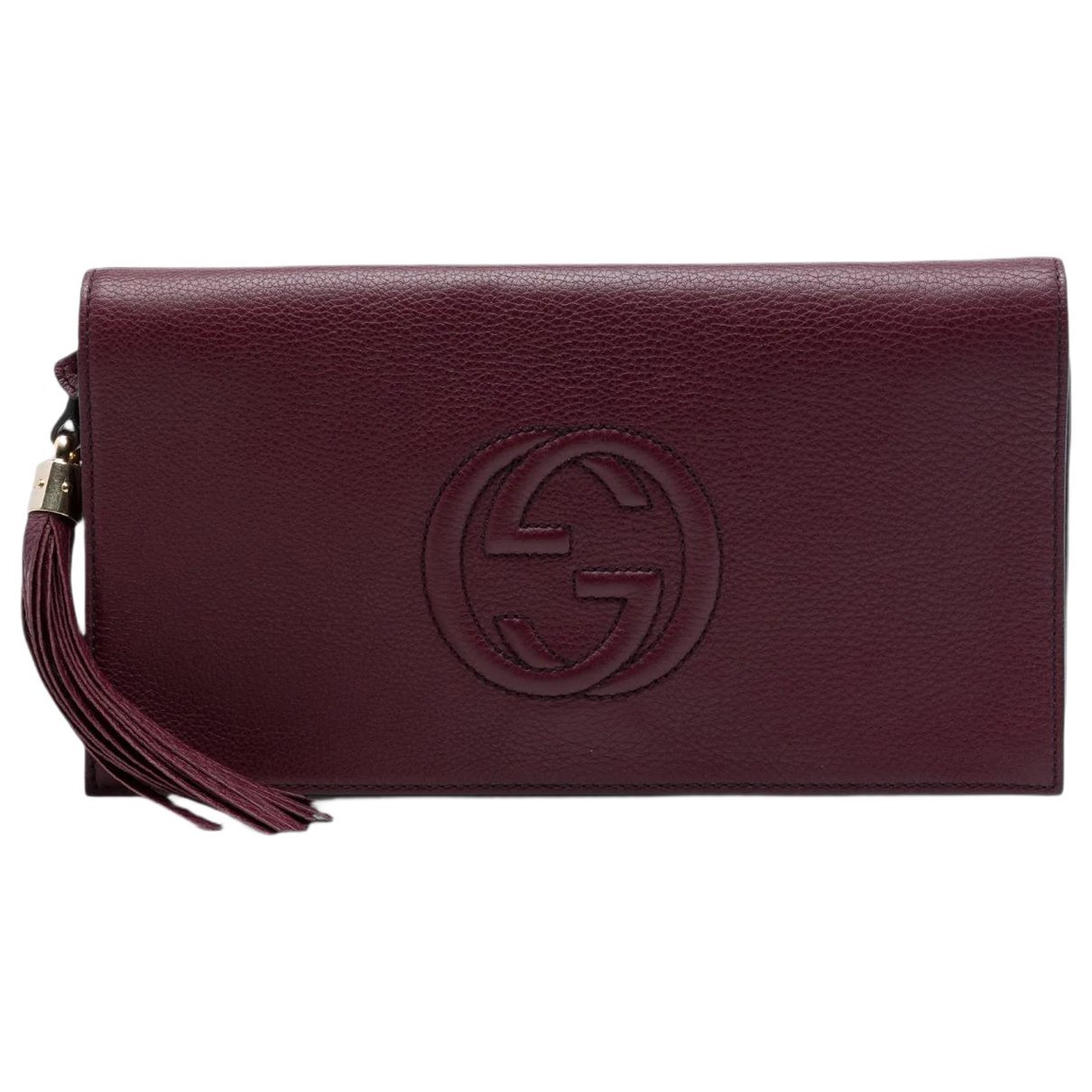 Soho leather clutch bag