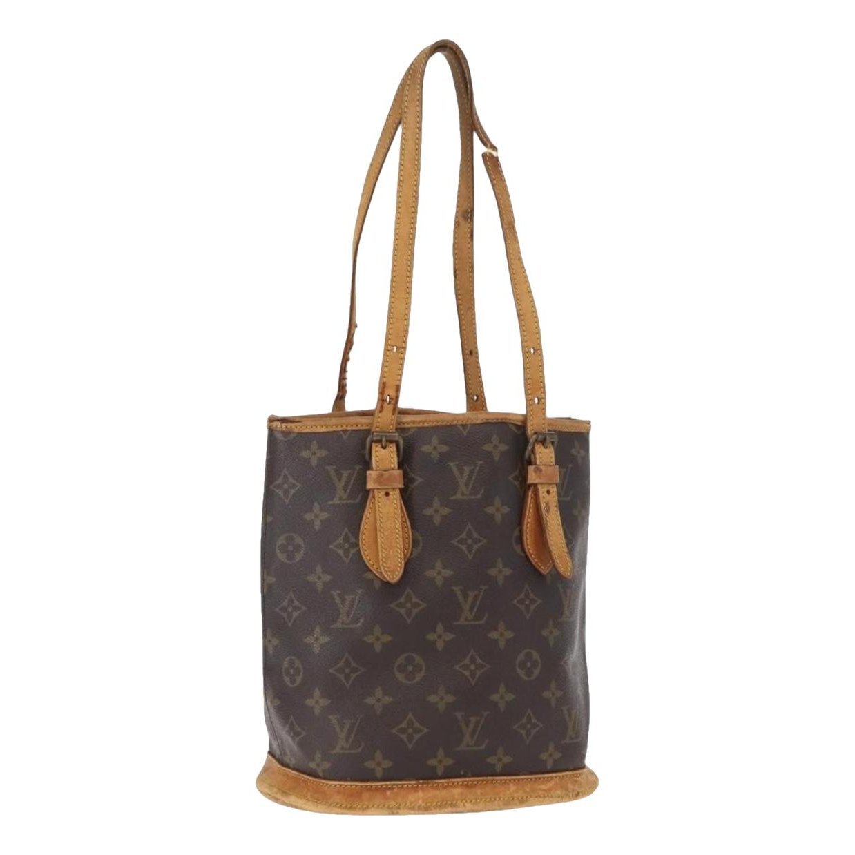 Bucket leather tote