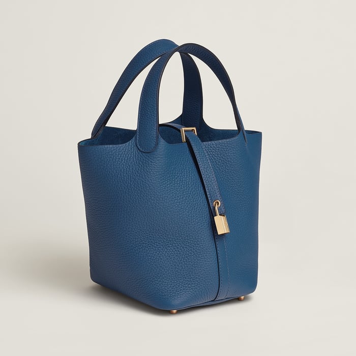 Bleu Tie Picotin Lock 18 Bag