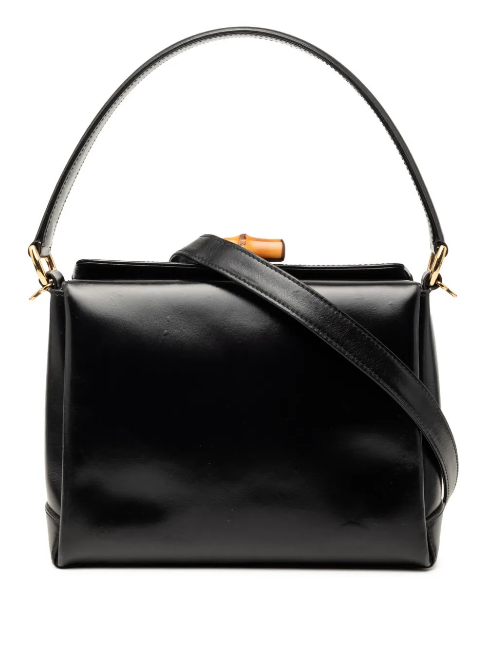 20th Century Smooth Calfskin Bamboo satchel