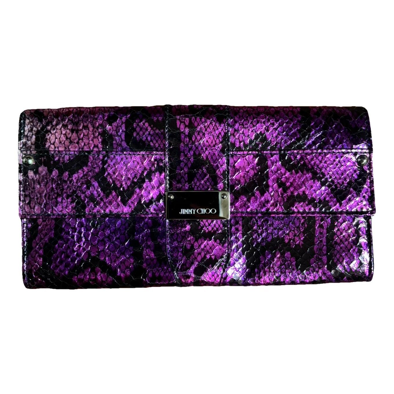 Leather clutch bag