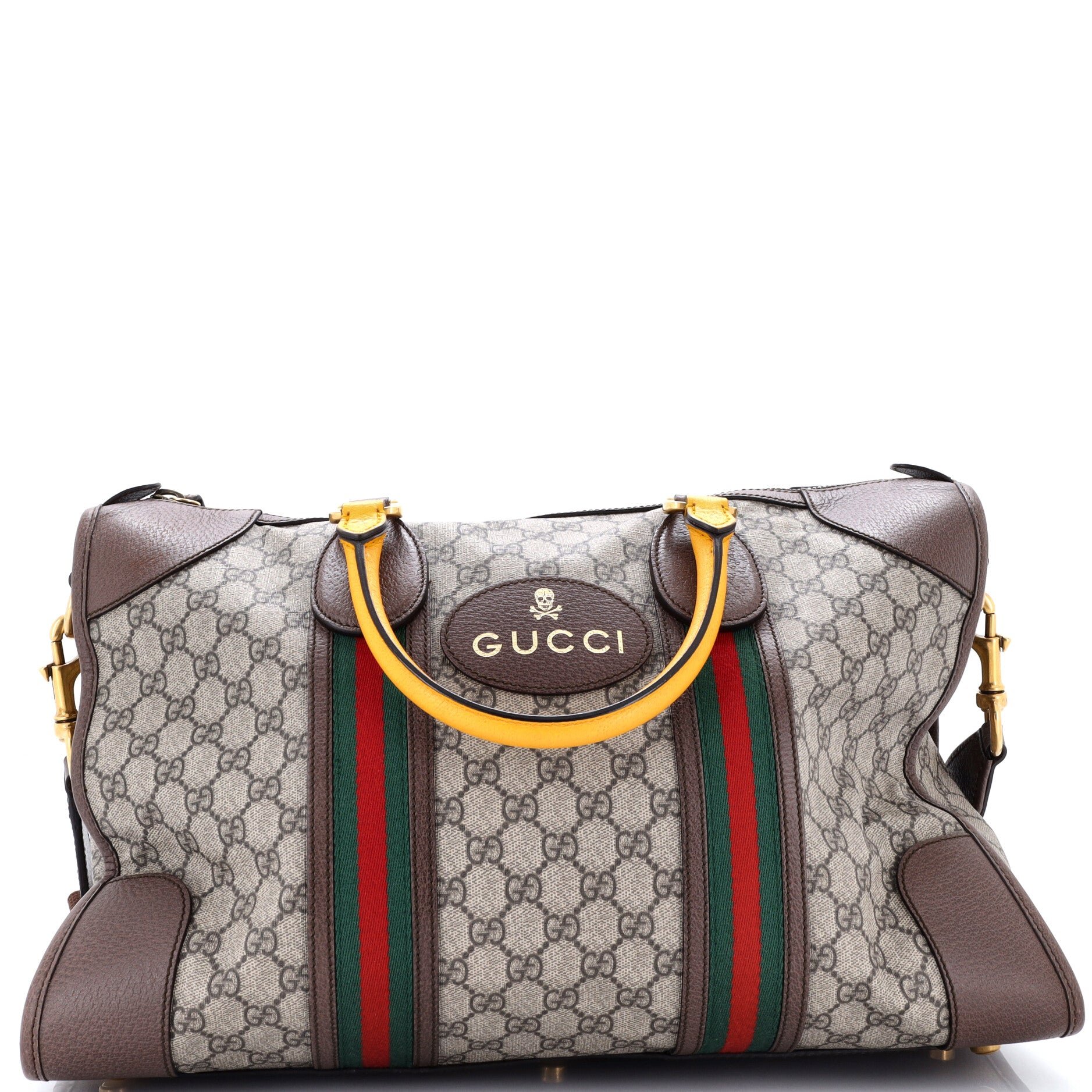 Neo Vintage Web Duffle Bag GG Coated Canvas Medium