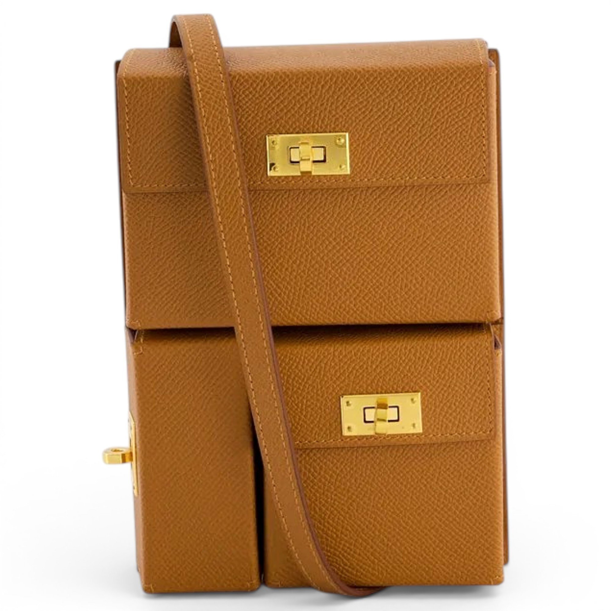 Leather clutch bag