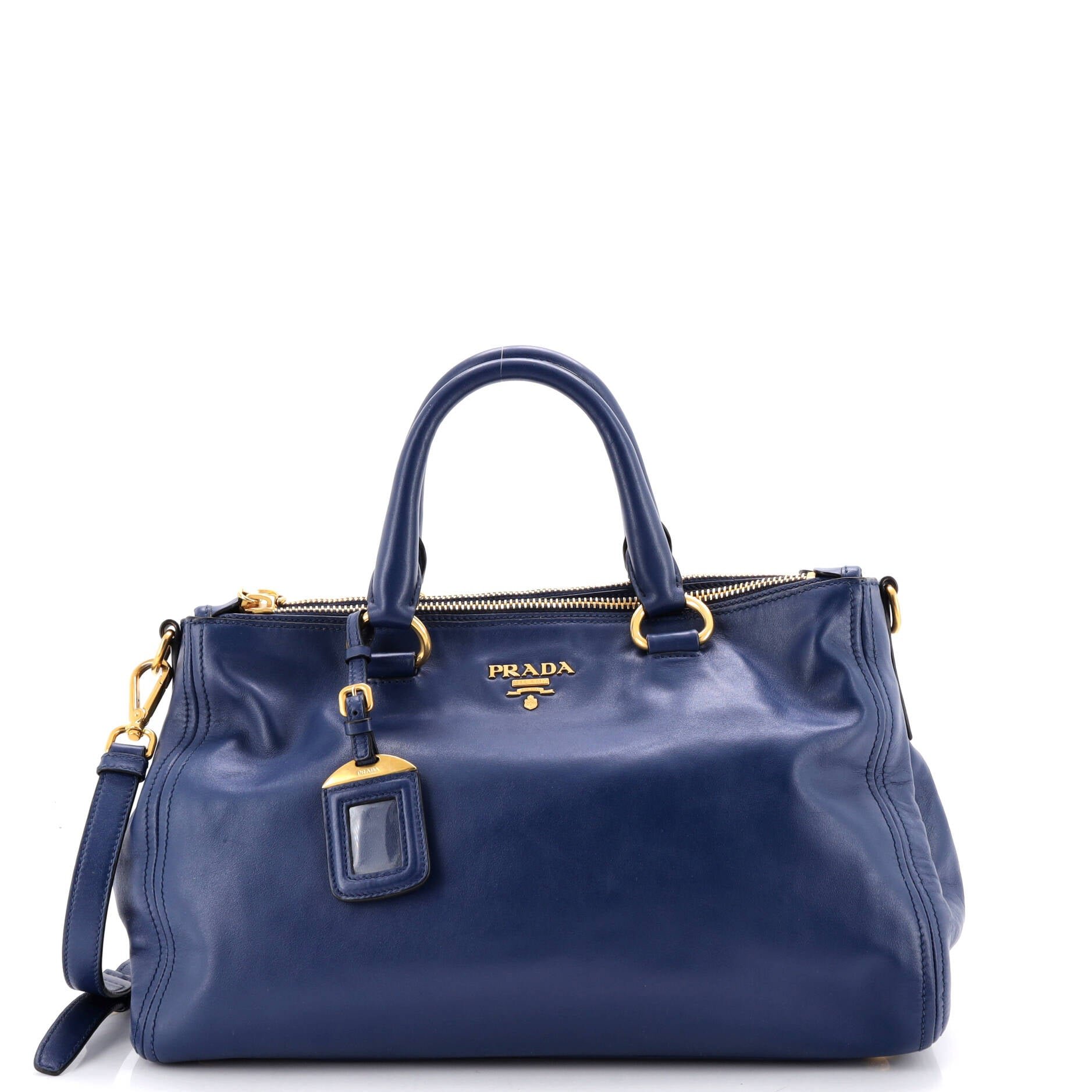 Double Zip Convertible Tote Soft Calf Large