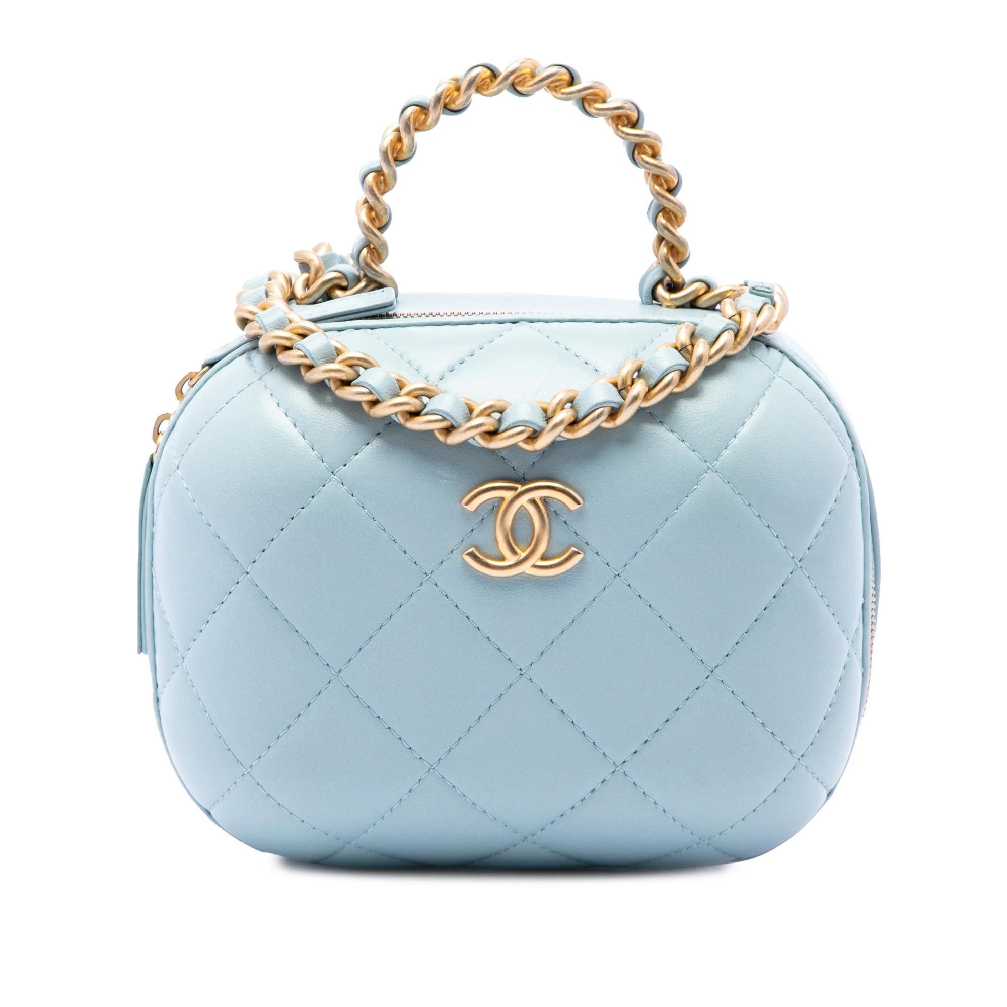 Vanity pony-style calfskin handbag