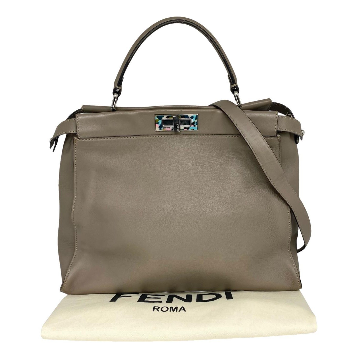 Peekaboo leather handbag