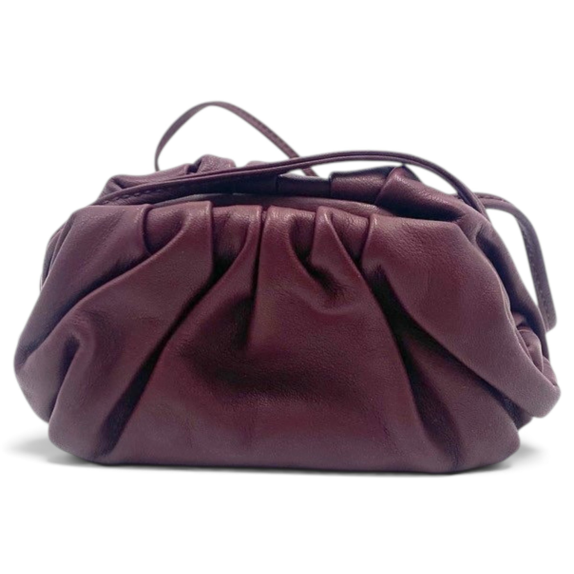 Pouch leather handbag