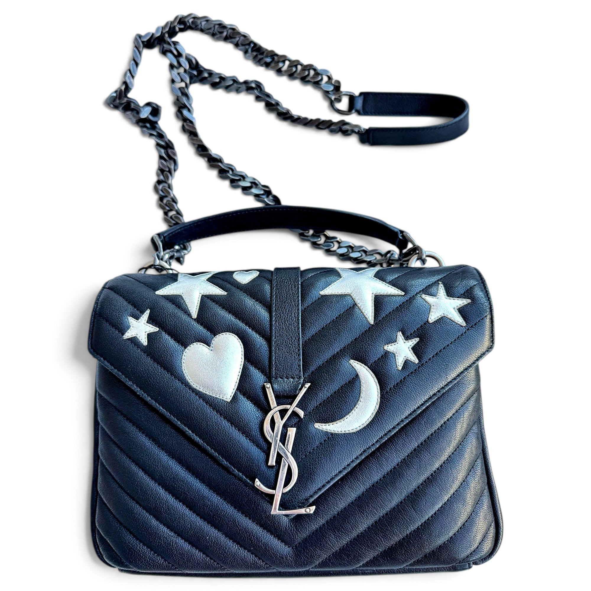 Collége monogramme leather handbag