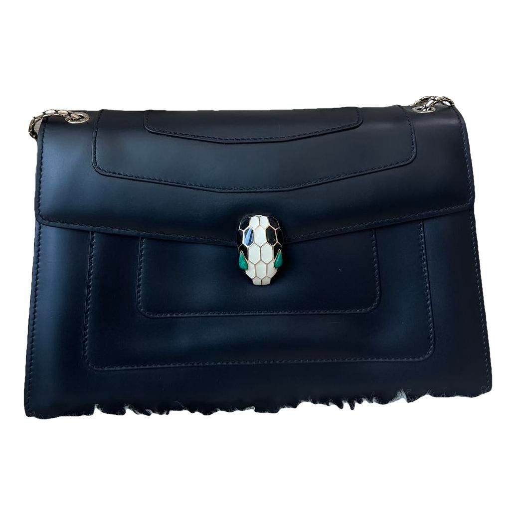 Serpenti leather handbag