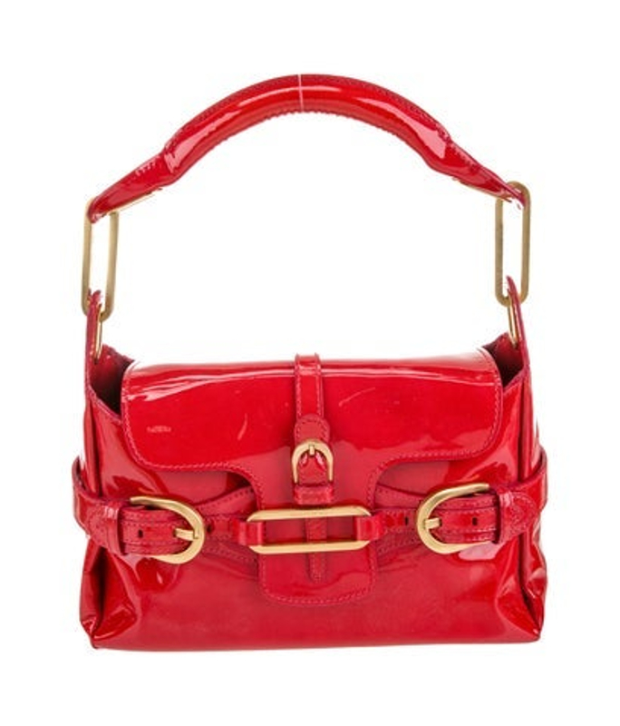 Jimmy Choo Choo Patent Leather Shoulder Bag