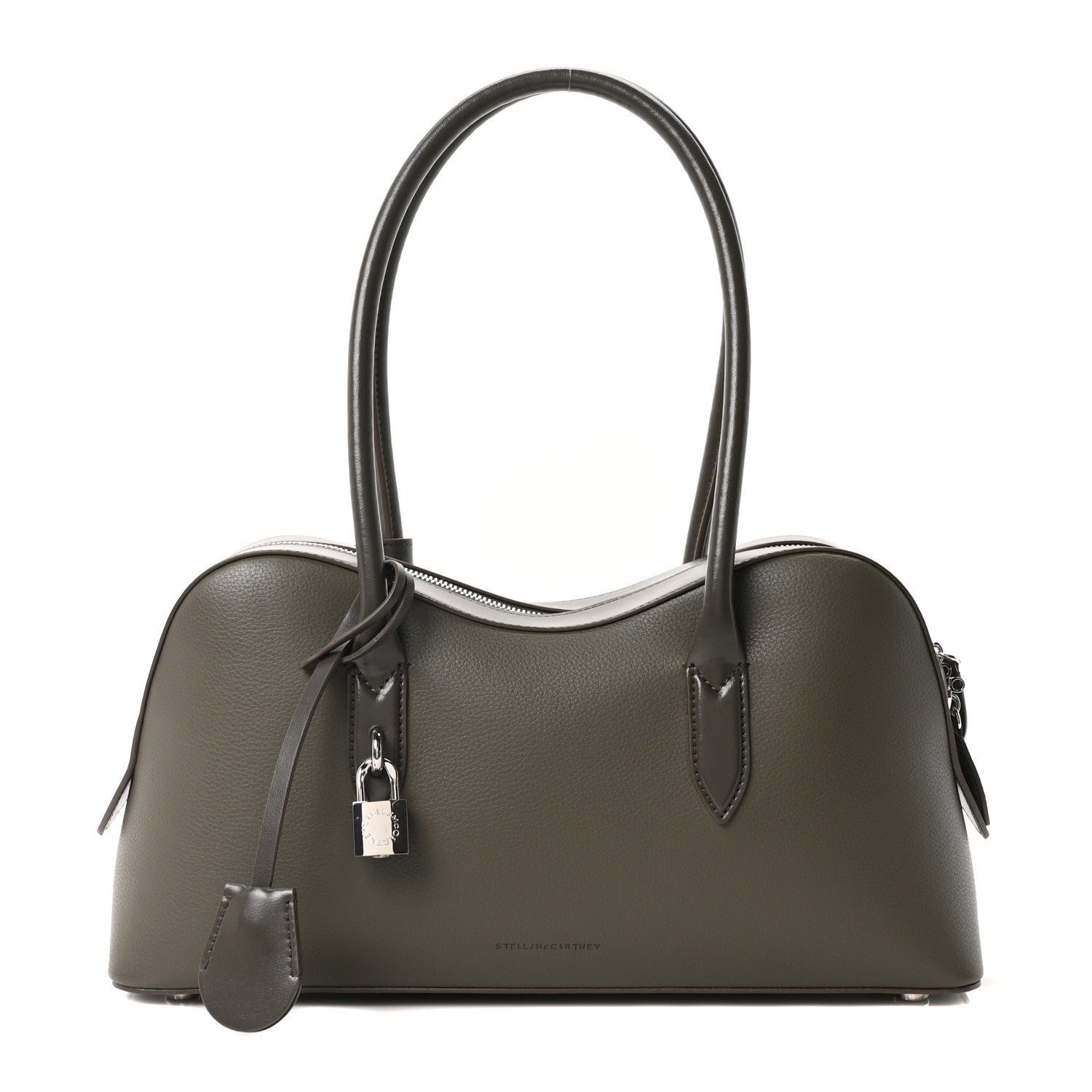 Stella McCartney Stella McCartney Eco Grainy Alter Mat Ryder Shoulder Bag Dark Olive