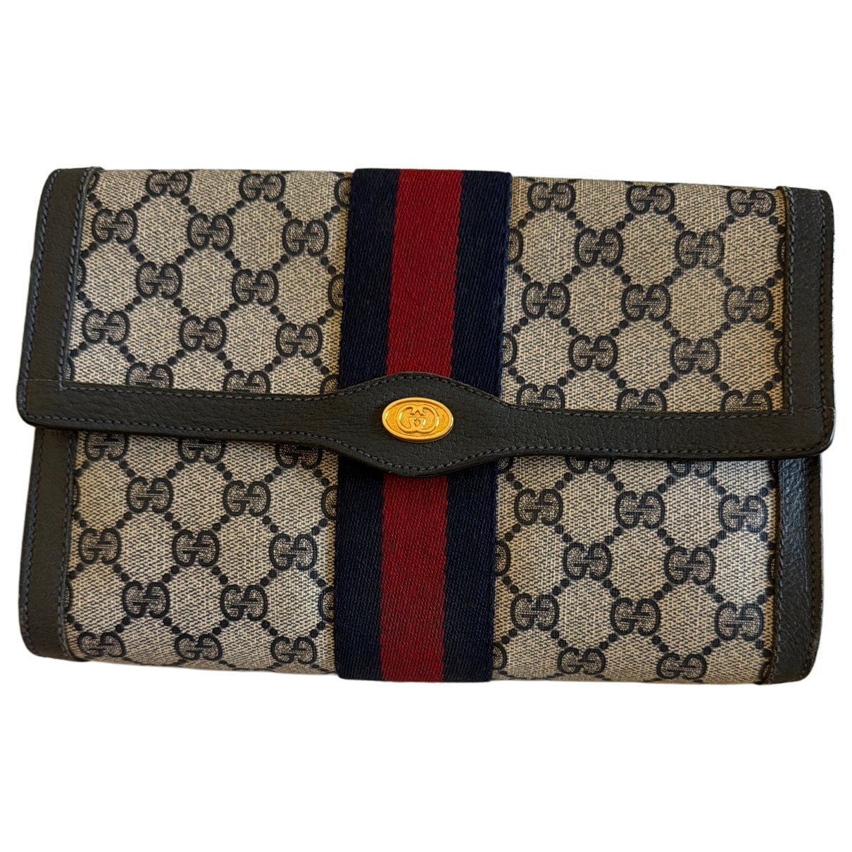 Ophidia leather clutch bag