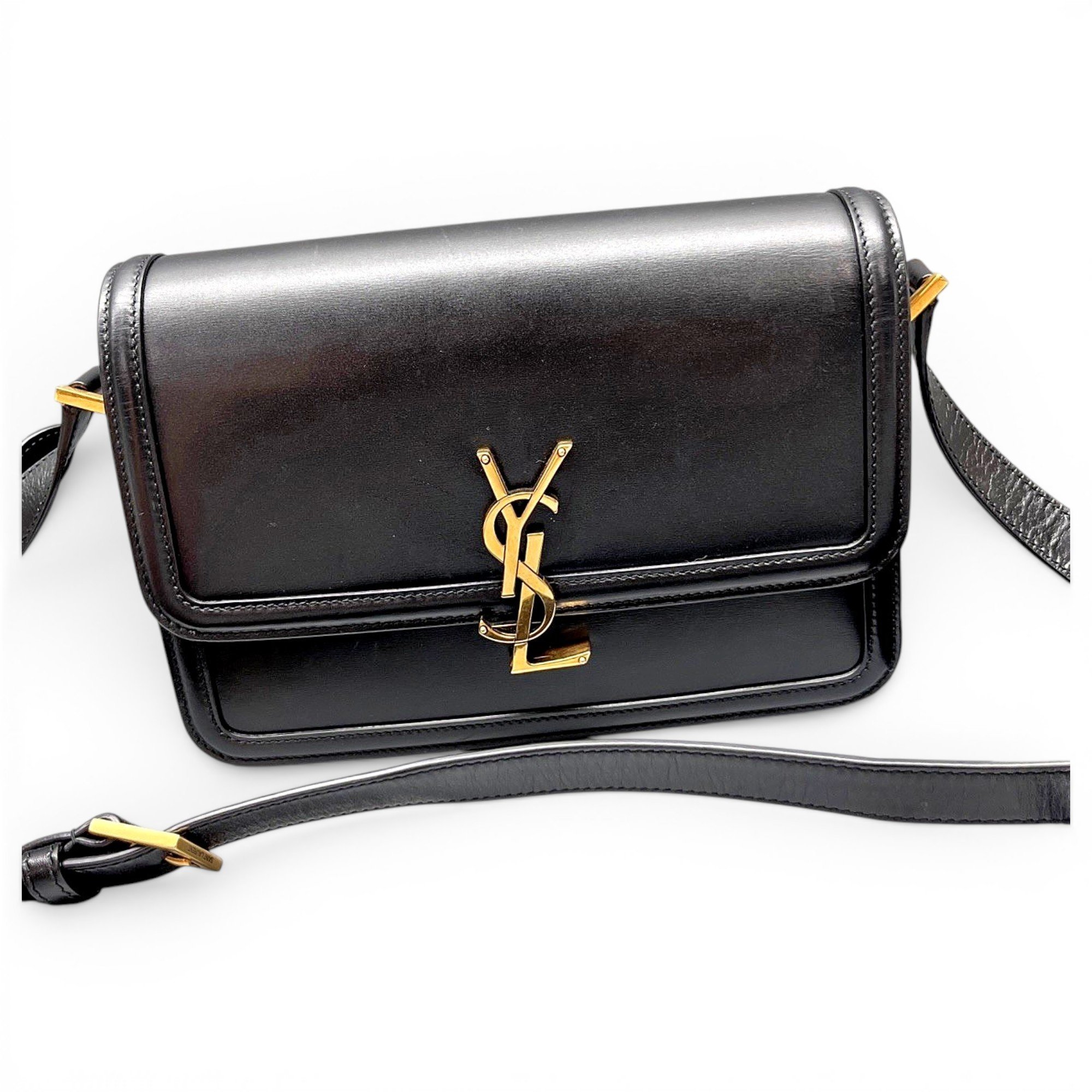 Solférino leather handbag