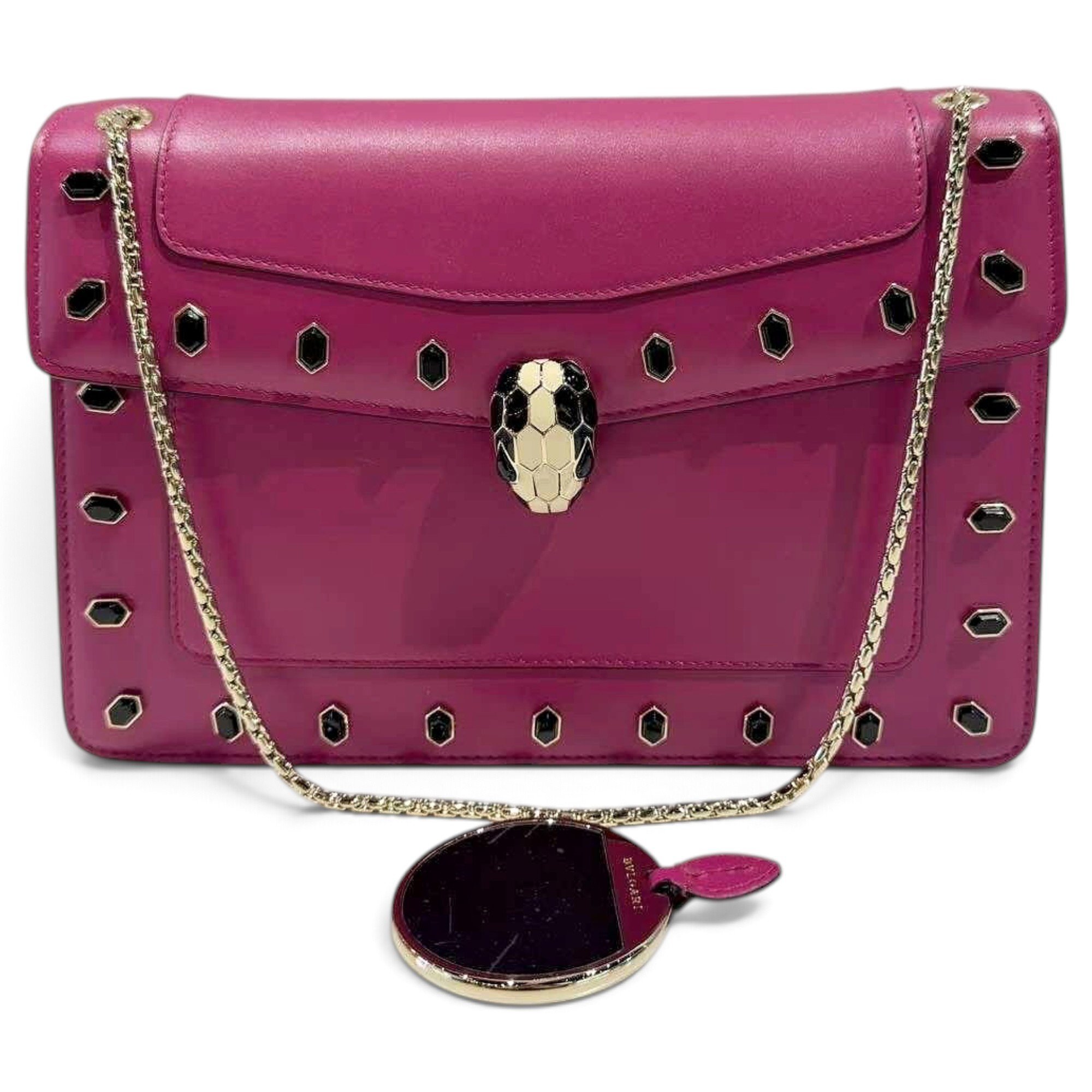 Serpenti leather handbag
