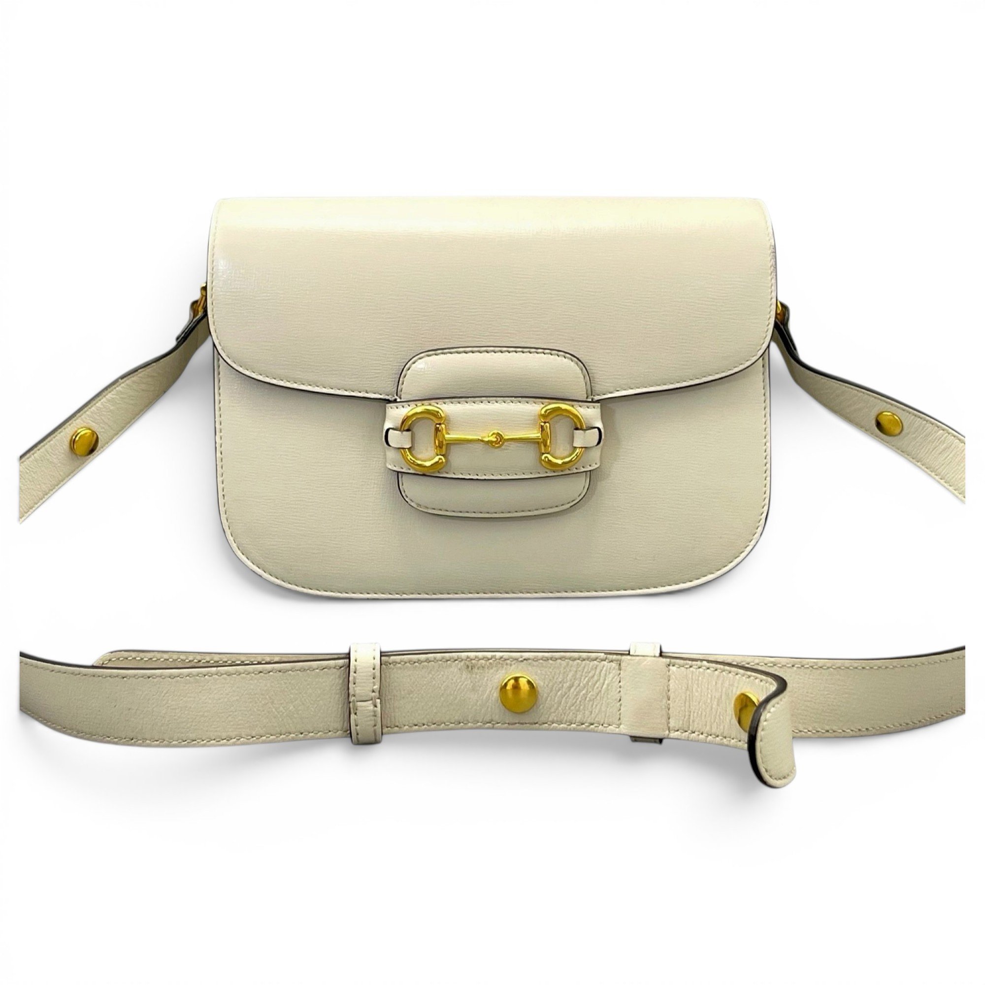 Horsebit 1955 Flap leather handbag