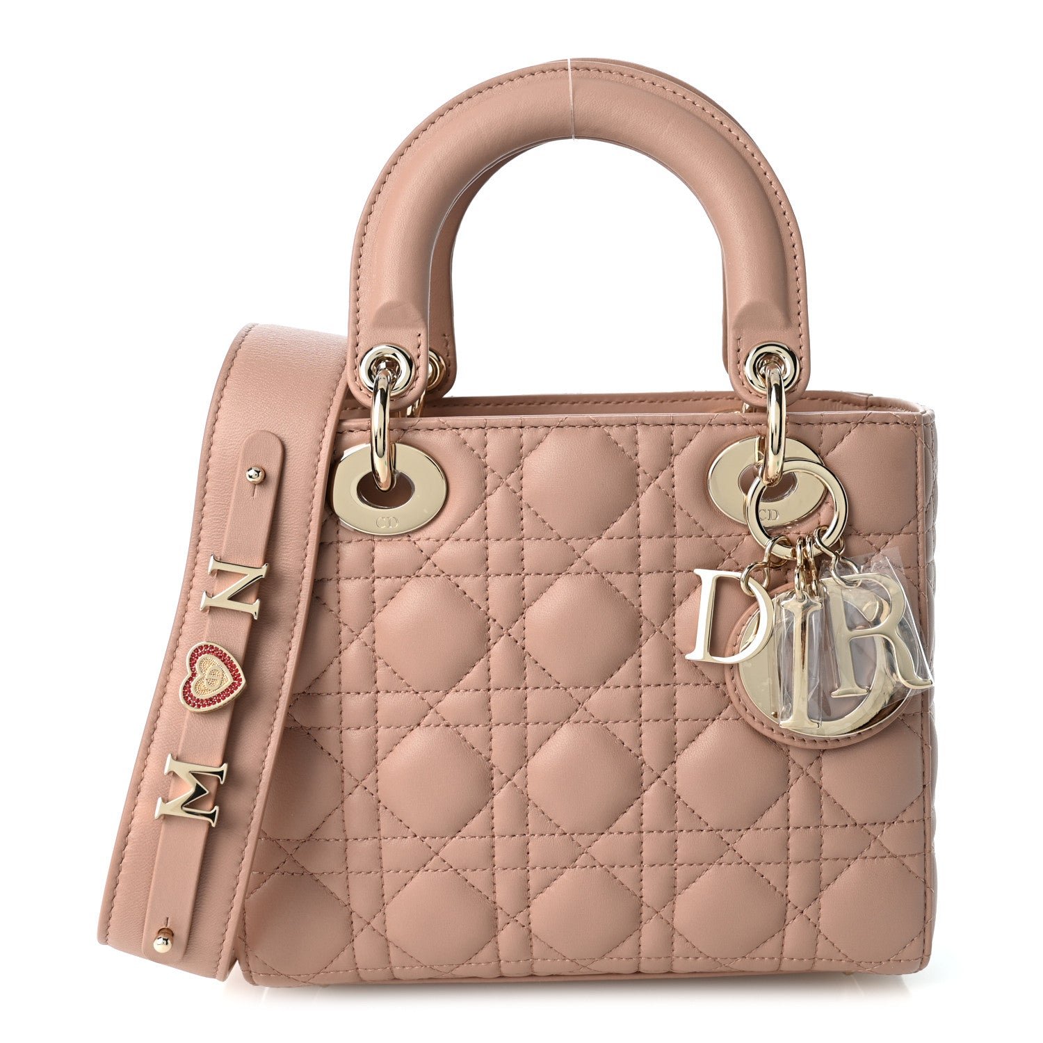Christian Dior Lambskin Cannage Small My ABCDior Lady Dior Fard