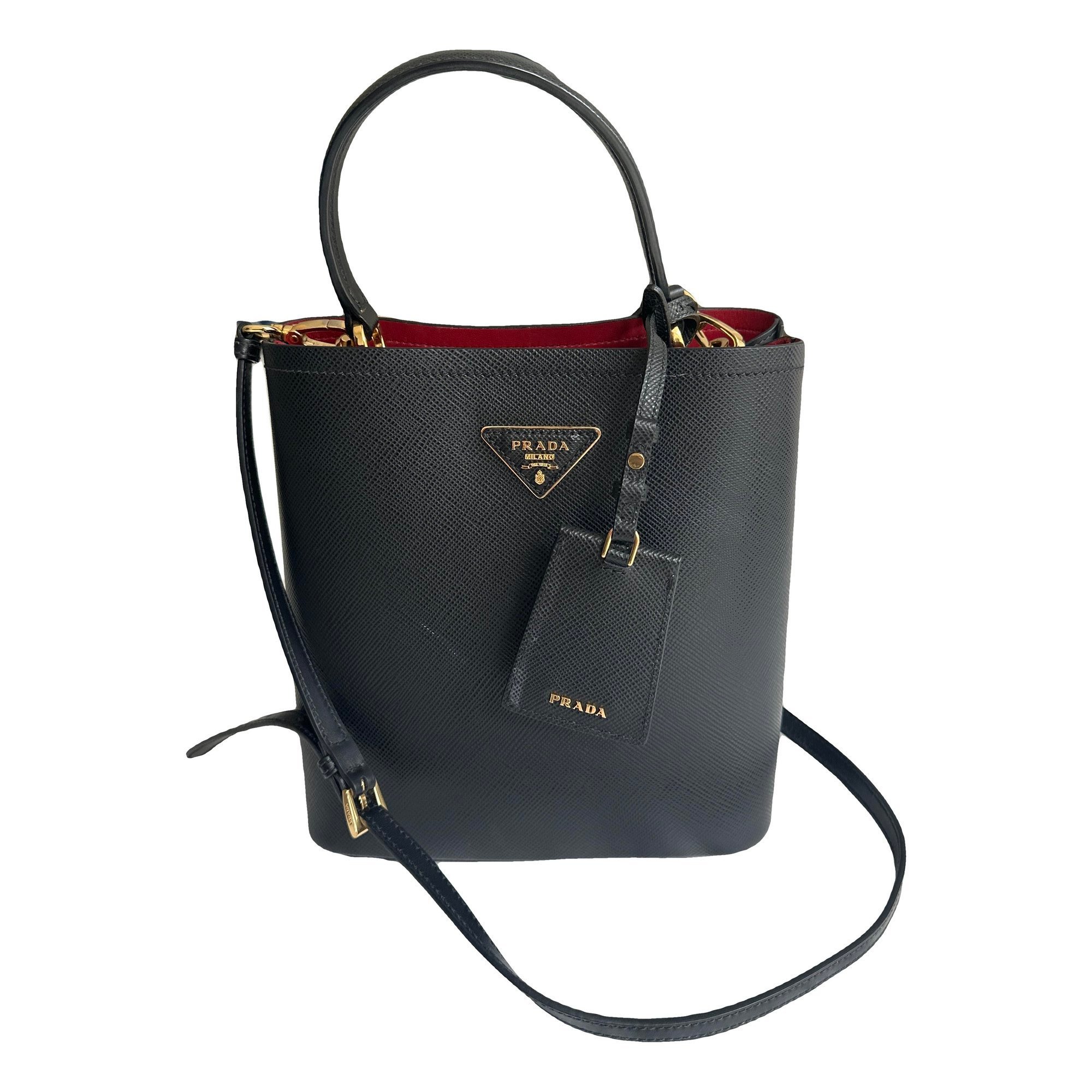 Panier leather handbag