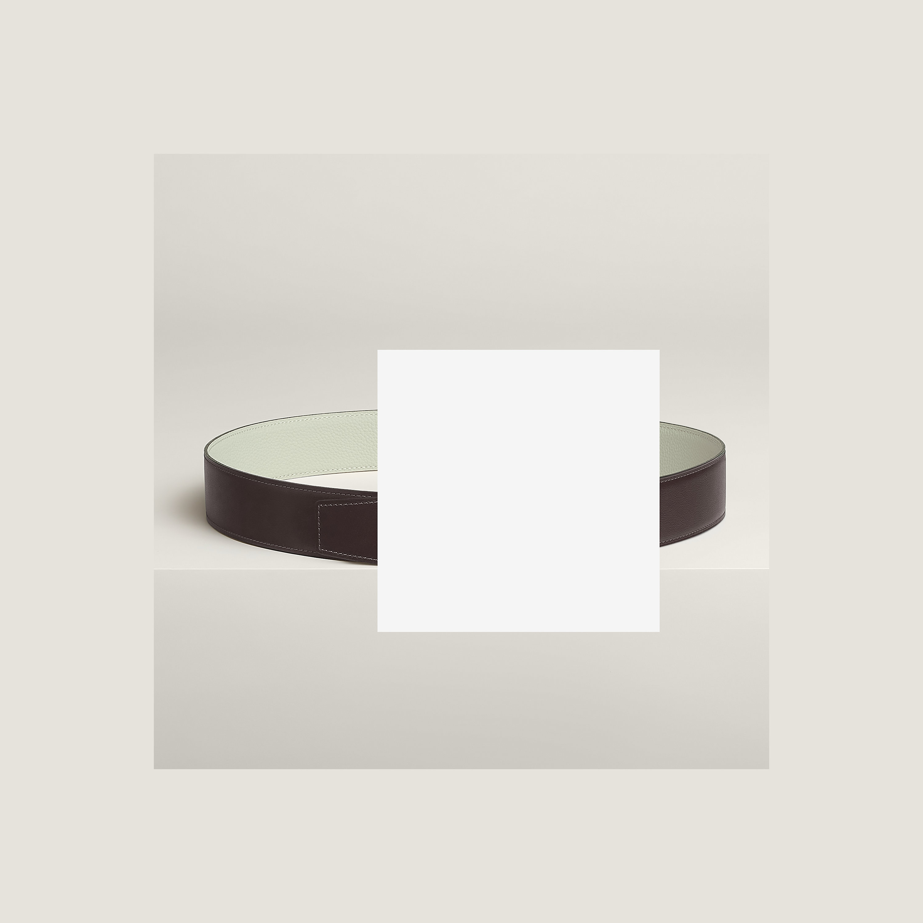 Jockey belt buckle & Reversible leather strap 38 mm