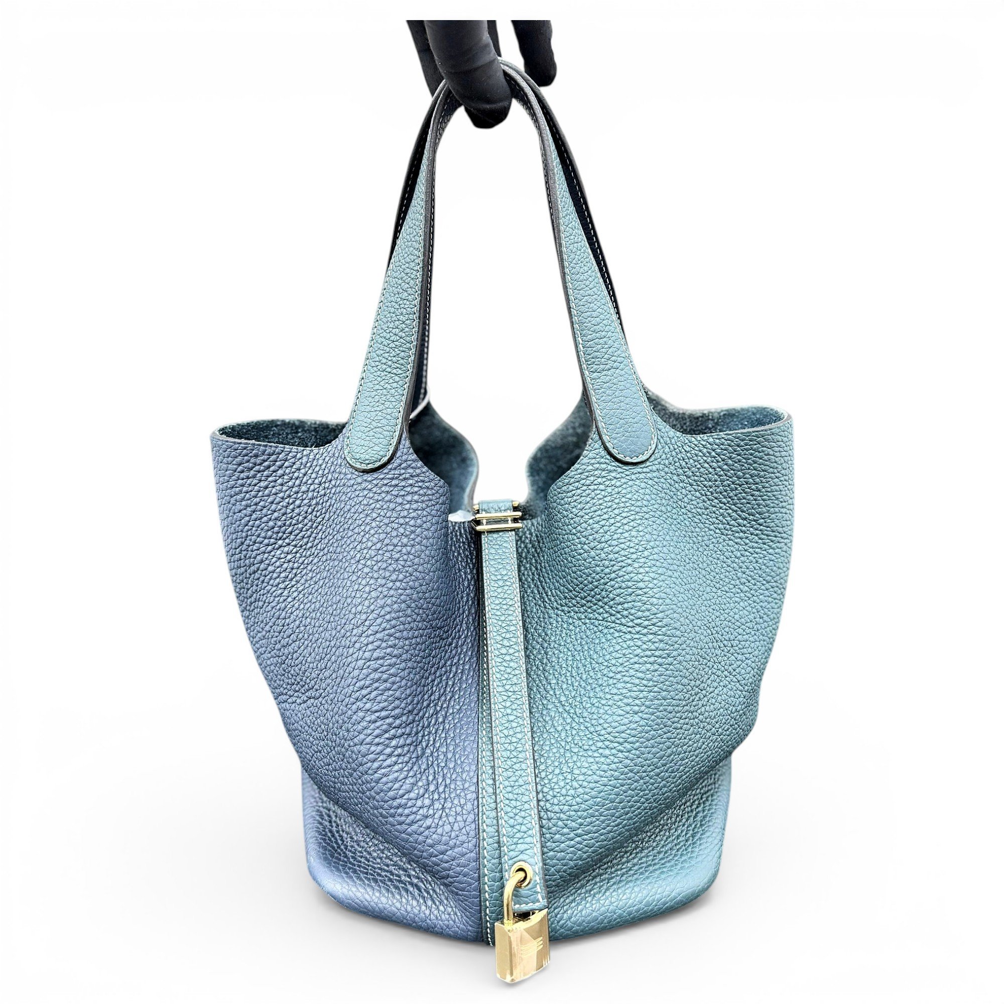 Picotin leather handbag