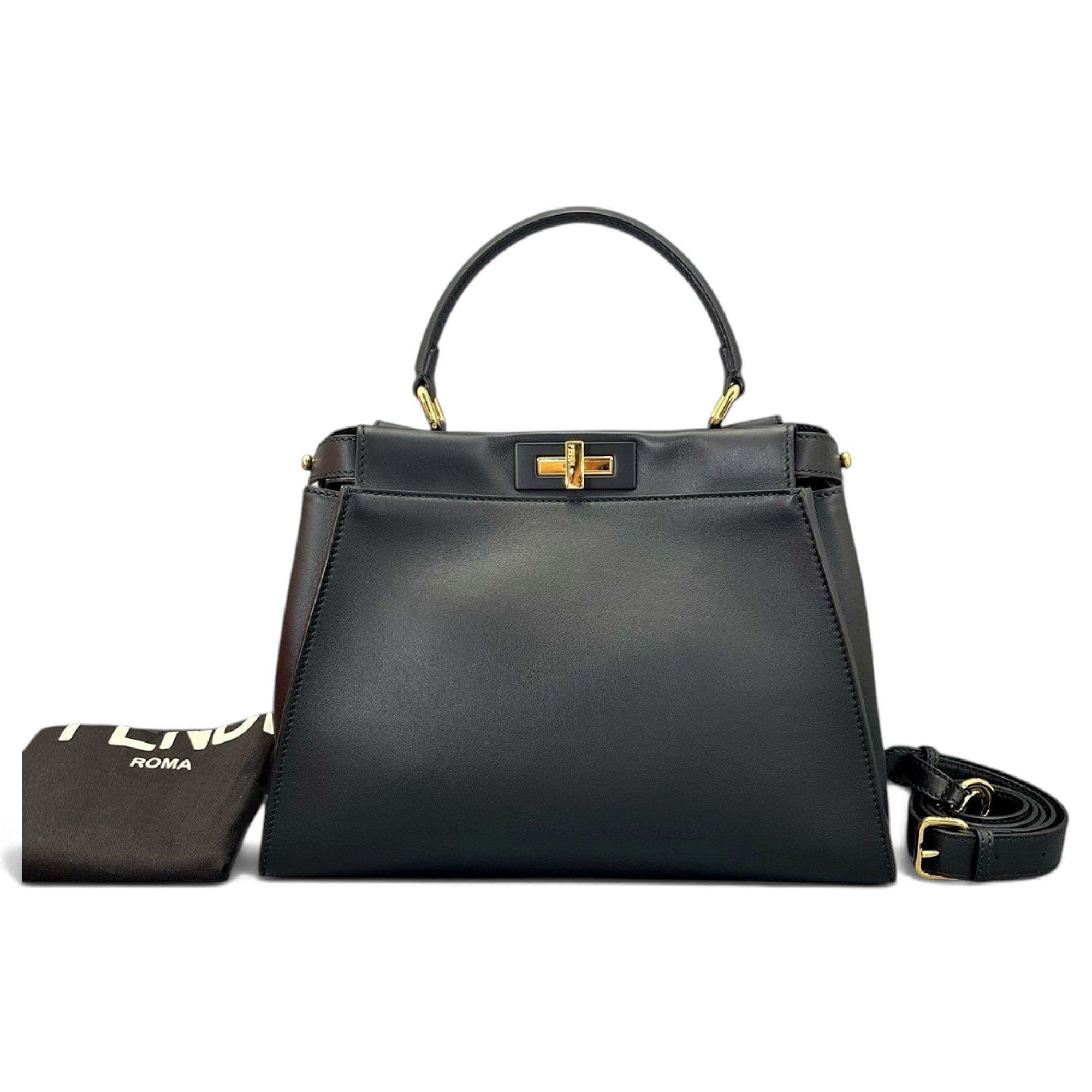 Peekaboo leather handbag