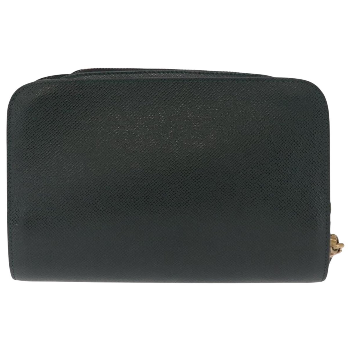 Leather clutch bag