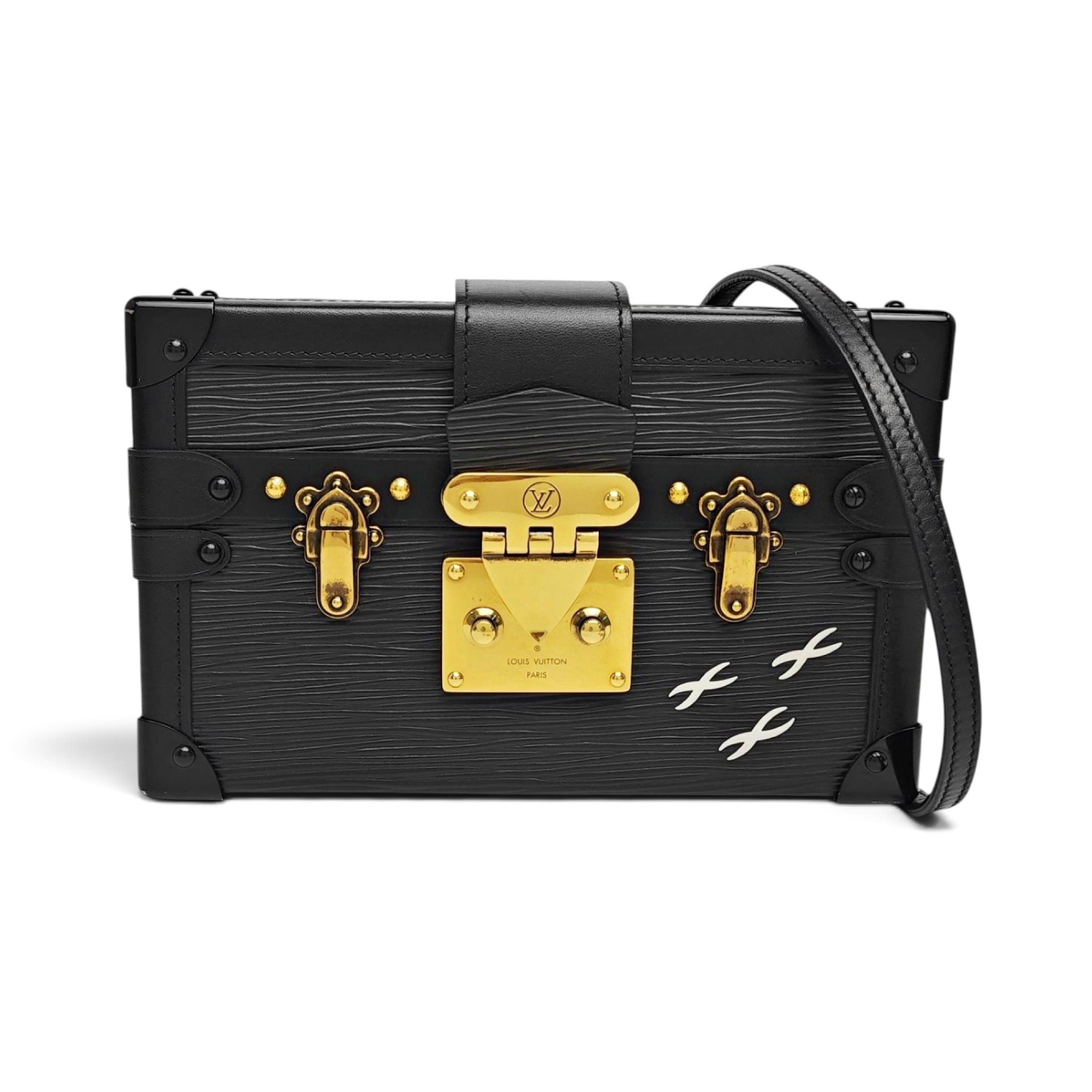 Petite Malle leather handbag