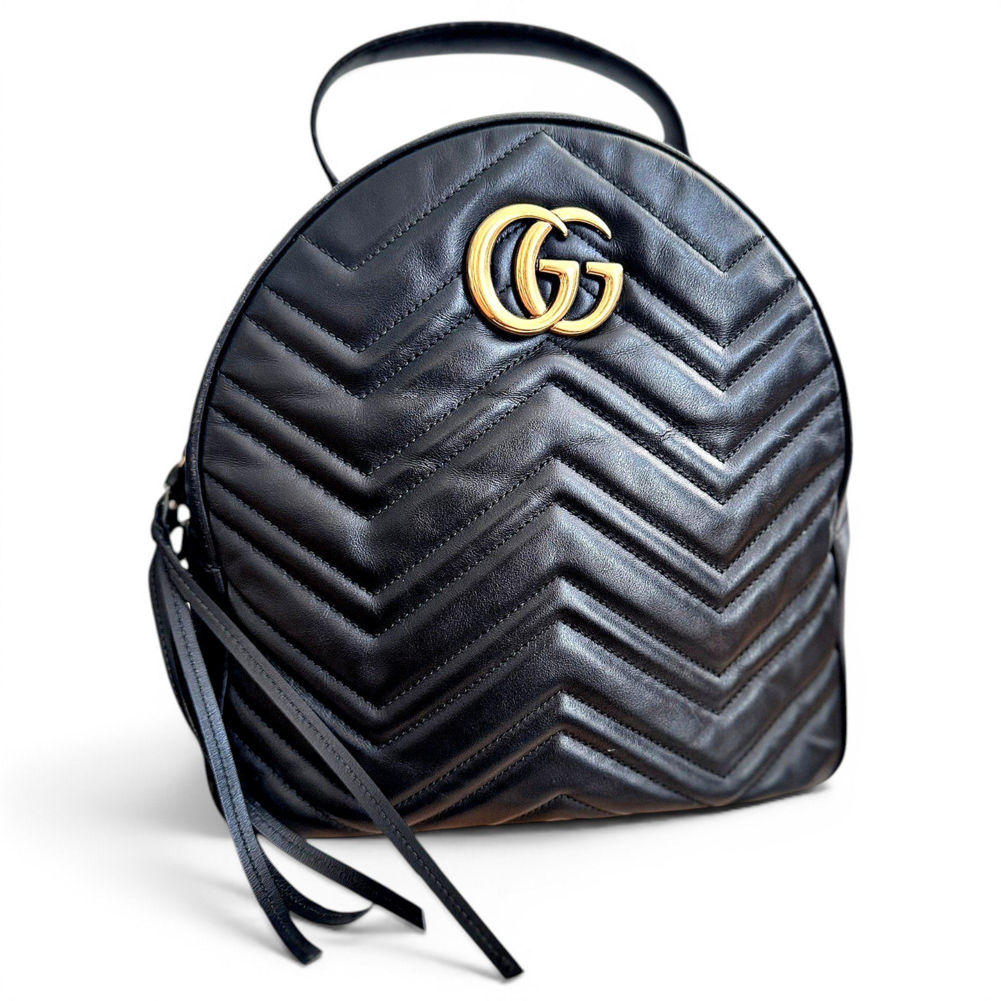 Leather backpack