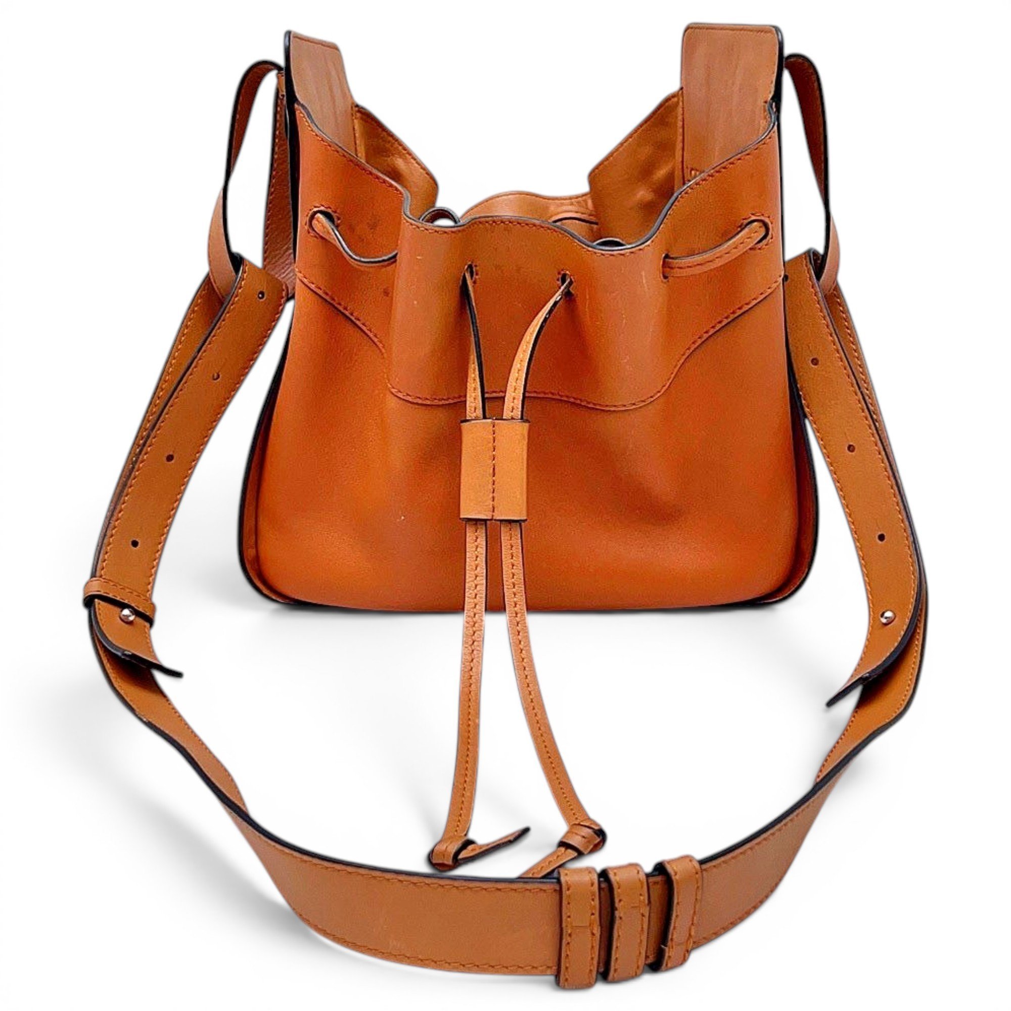 Hammock leather handbag