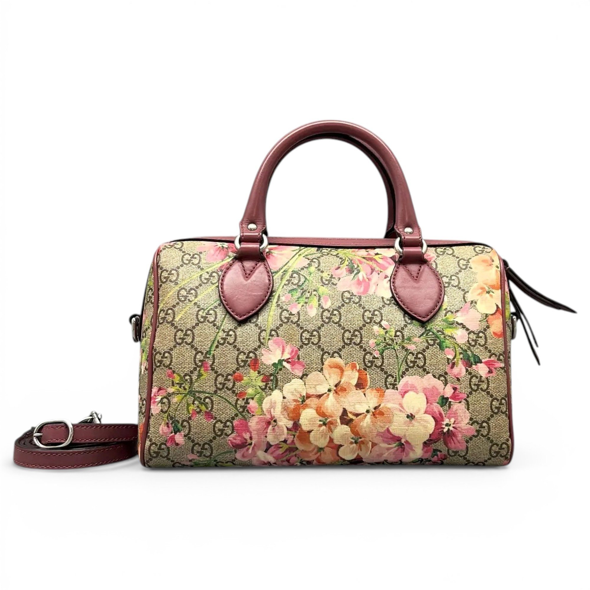 Boston leather handbag