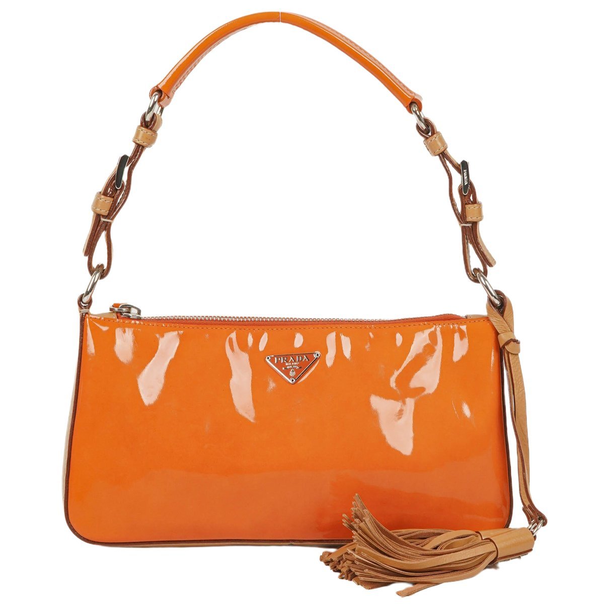 Patent leather handbag