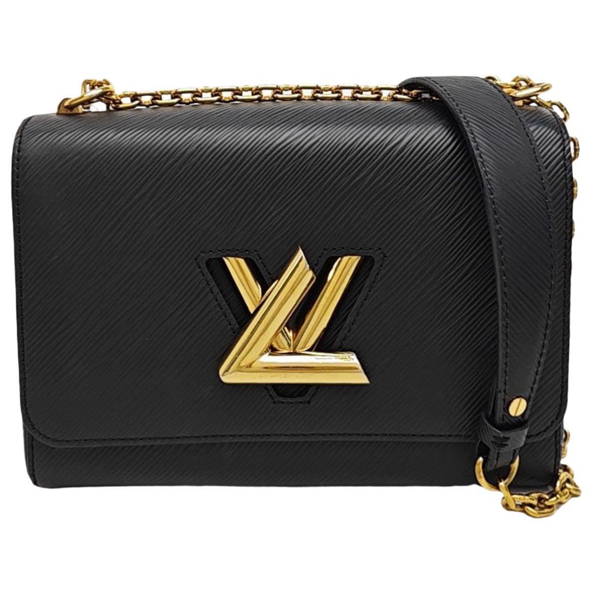 Twist leather handbag
