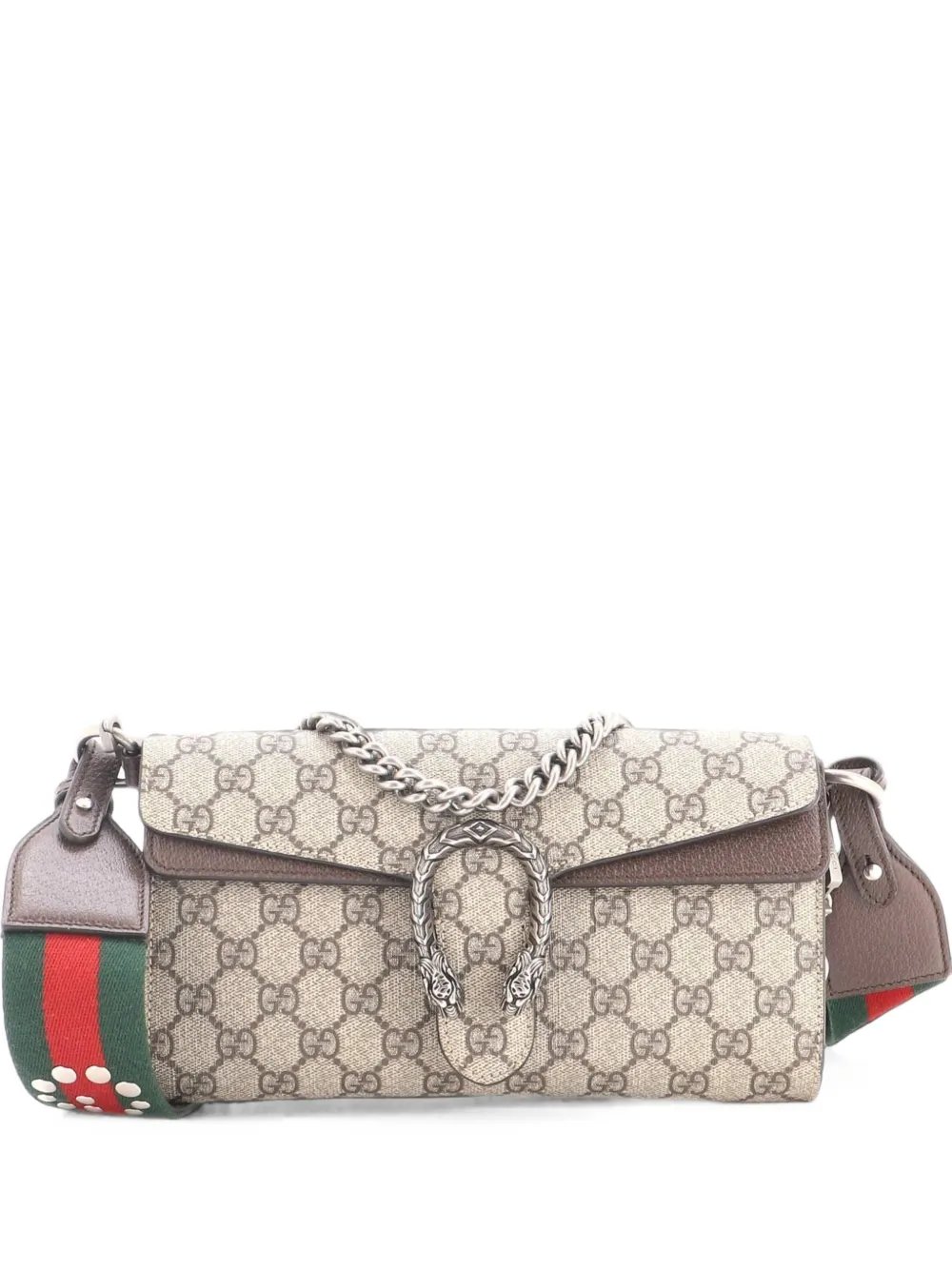 Dionysus East-West Flap Bag GG Coated Canvas Small shoulder bag