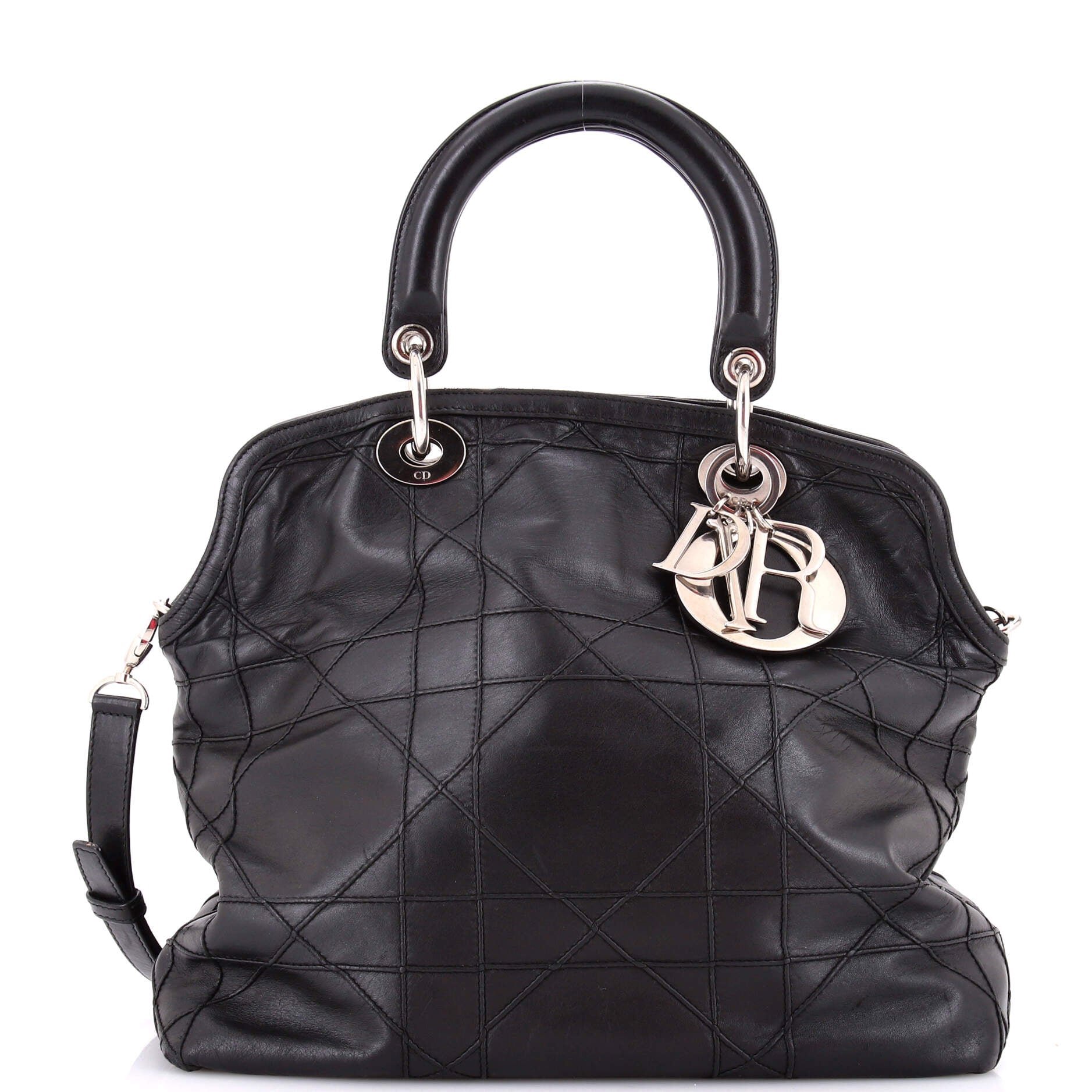 Granville Satchel Cannage Quilt Leather Medium