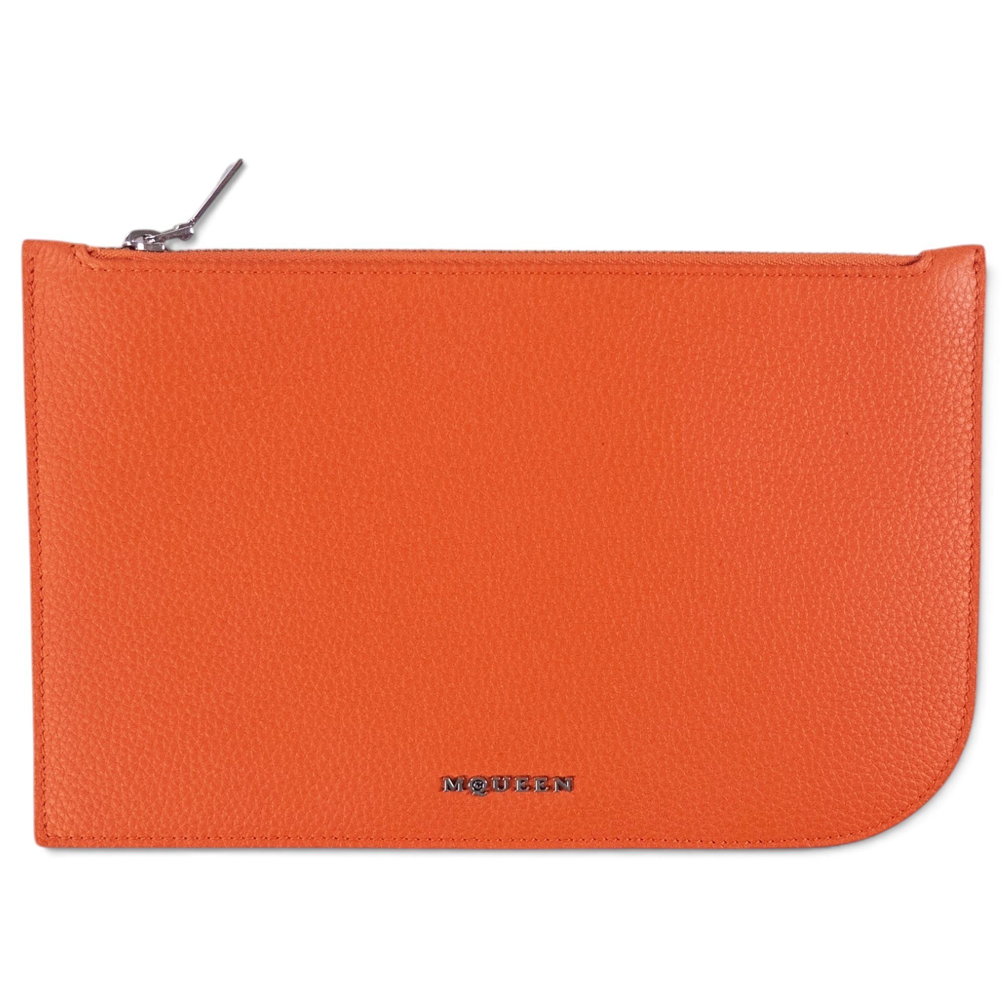 Leather clutch bag