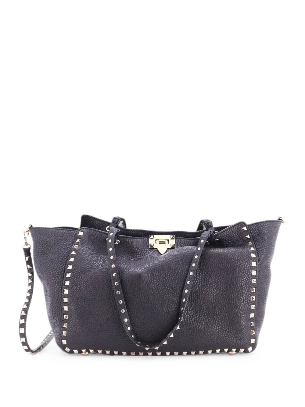 Valentino Garavani Rockstud Pebbled Leather Medium tote bag