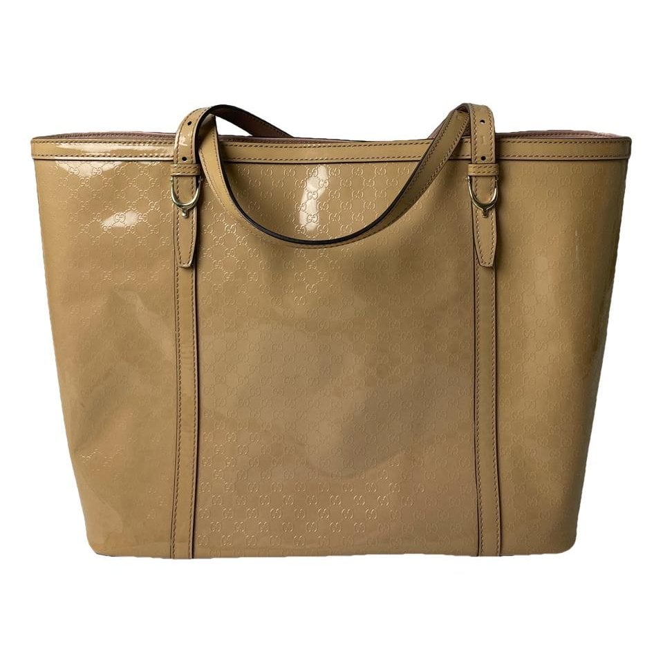 Patent leather tote