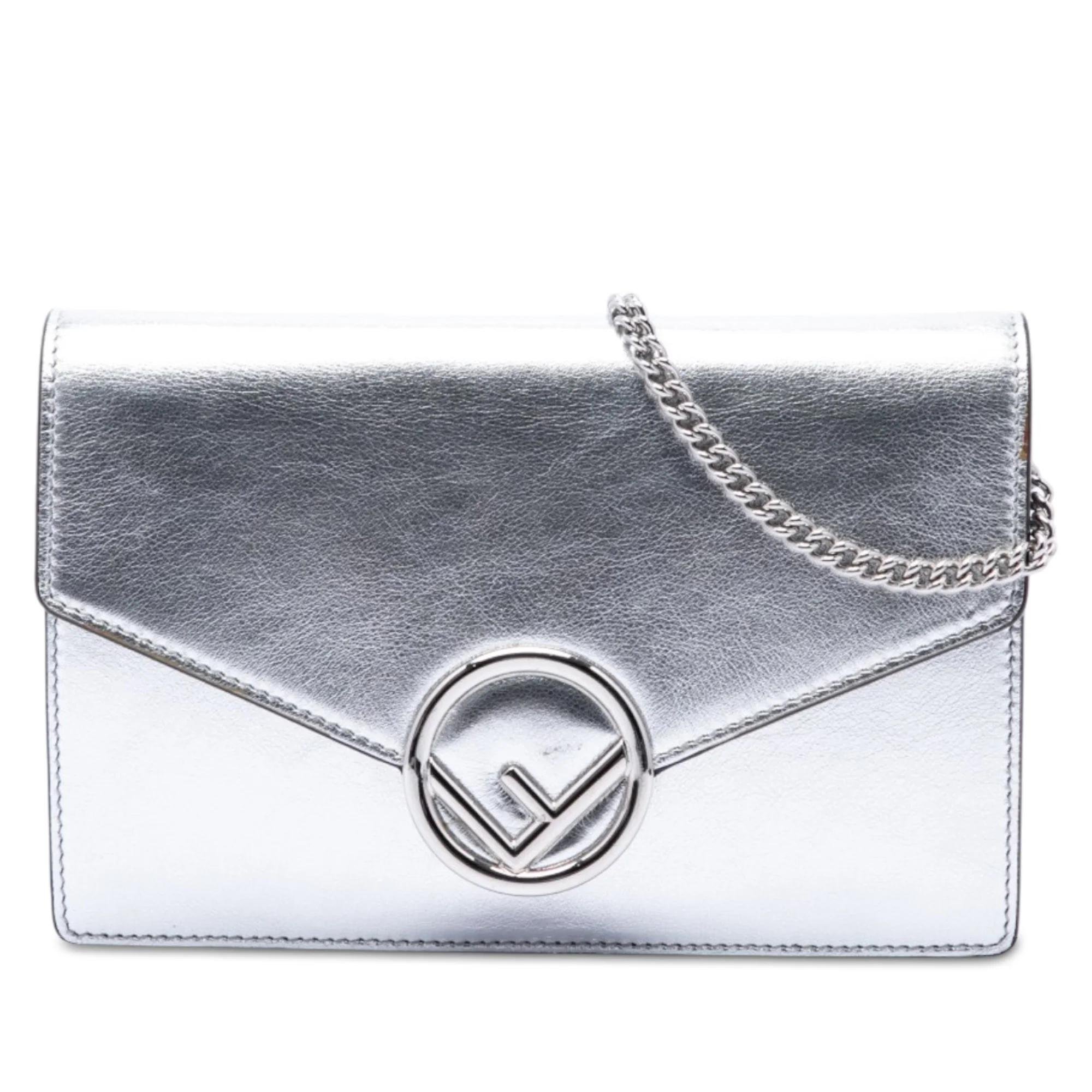 Wallet On Chain leather crossbody bag