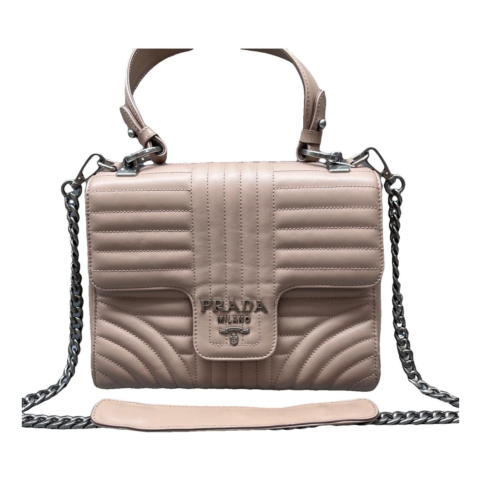 Diagramme leather handbag