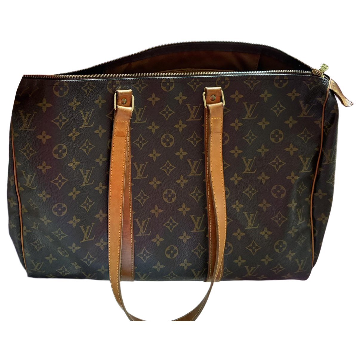 Sac souple leather travel bag