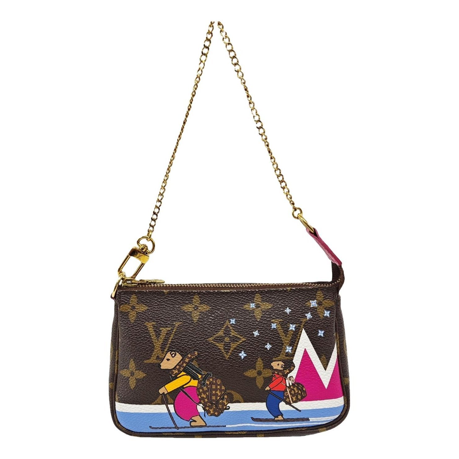 Maxi Multi Pochette Accessoires leather handbag