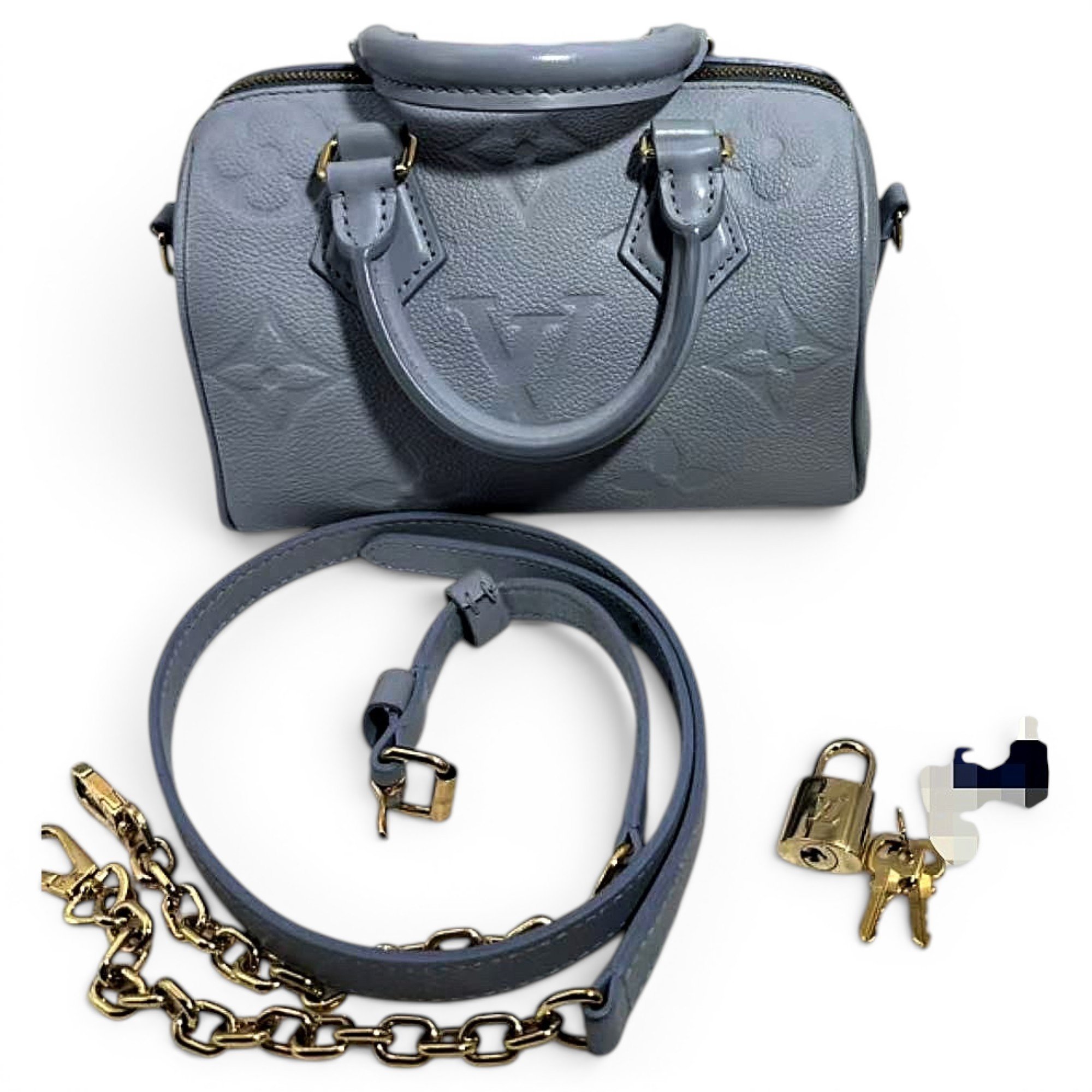 Speedy leather handbag