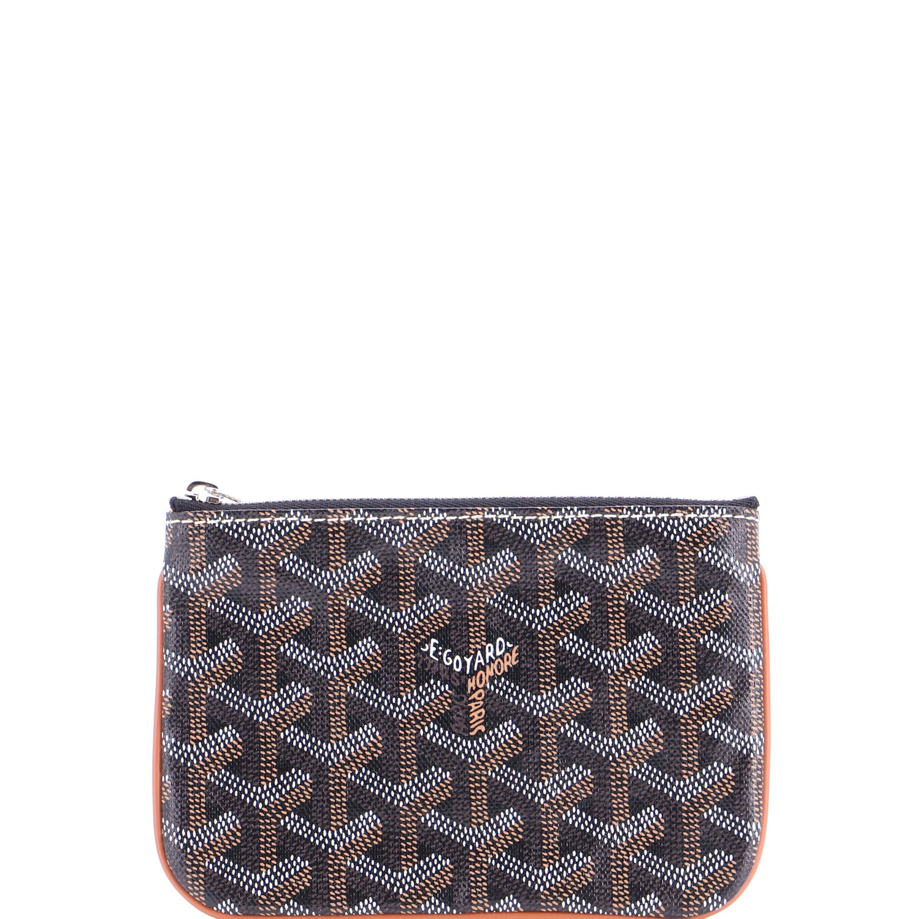 Goyard Senat Zip Pouch Coated Canvas Mini